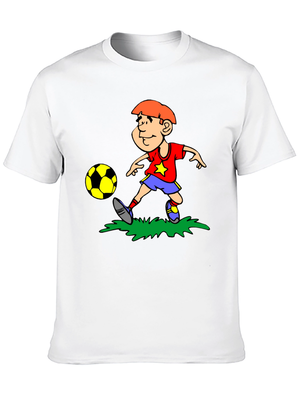 Boy Soccer T-Shirt - Black Cotton Tee