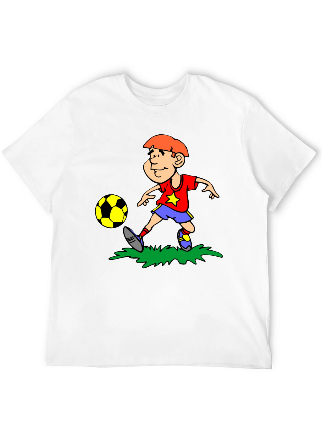 Boy Soccer T-Shirt - Black Cotton Tee