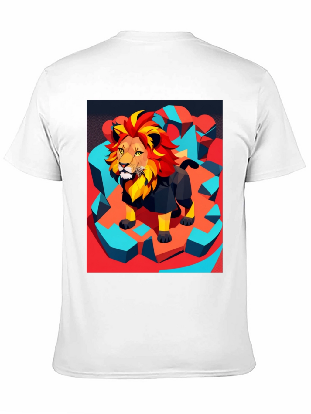 Lion Graphic Tee - Modern Artistic Design