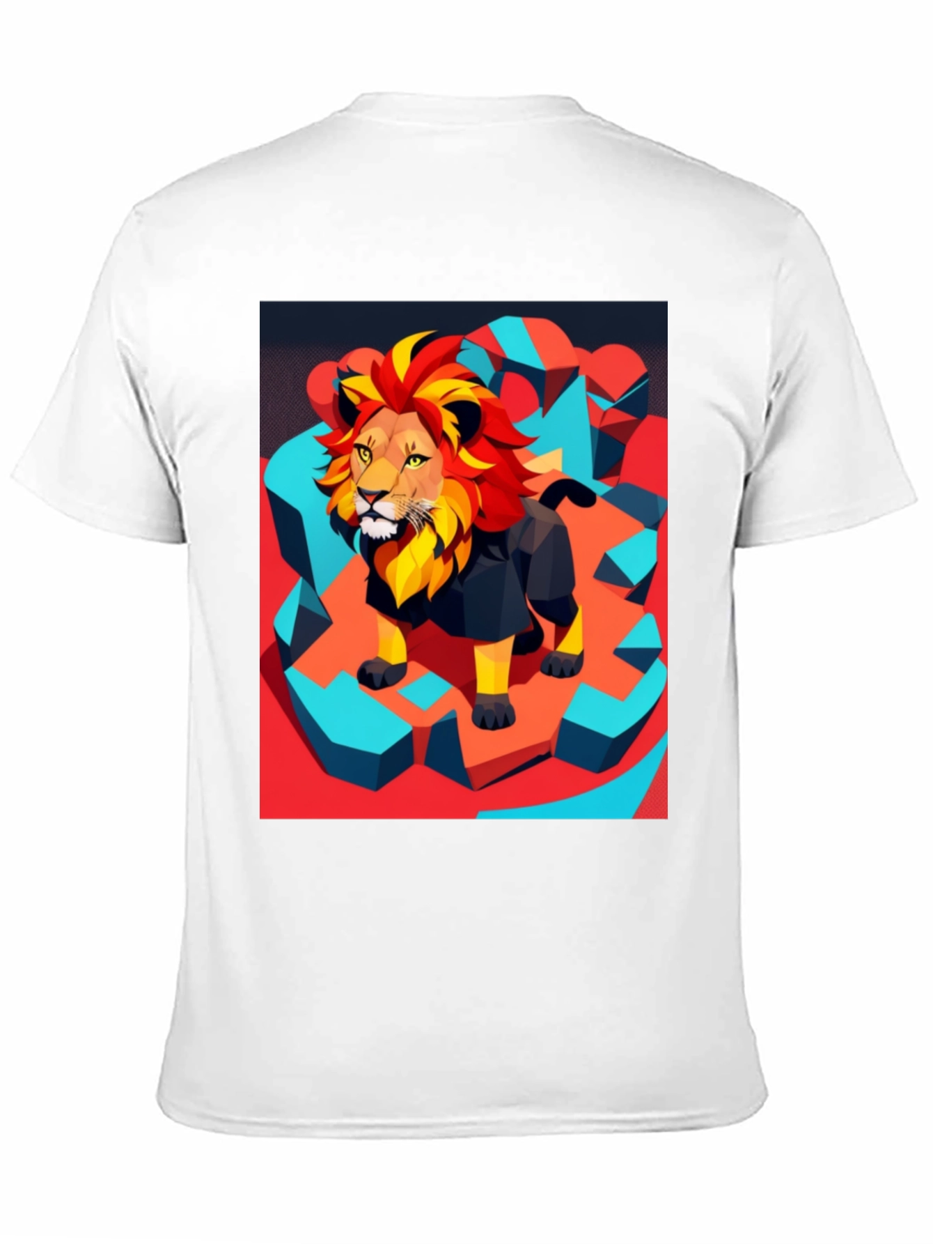 Lion Graphic Tee - Modern Artistic Design