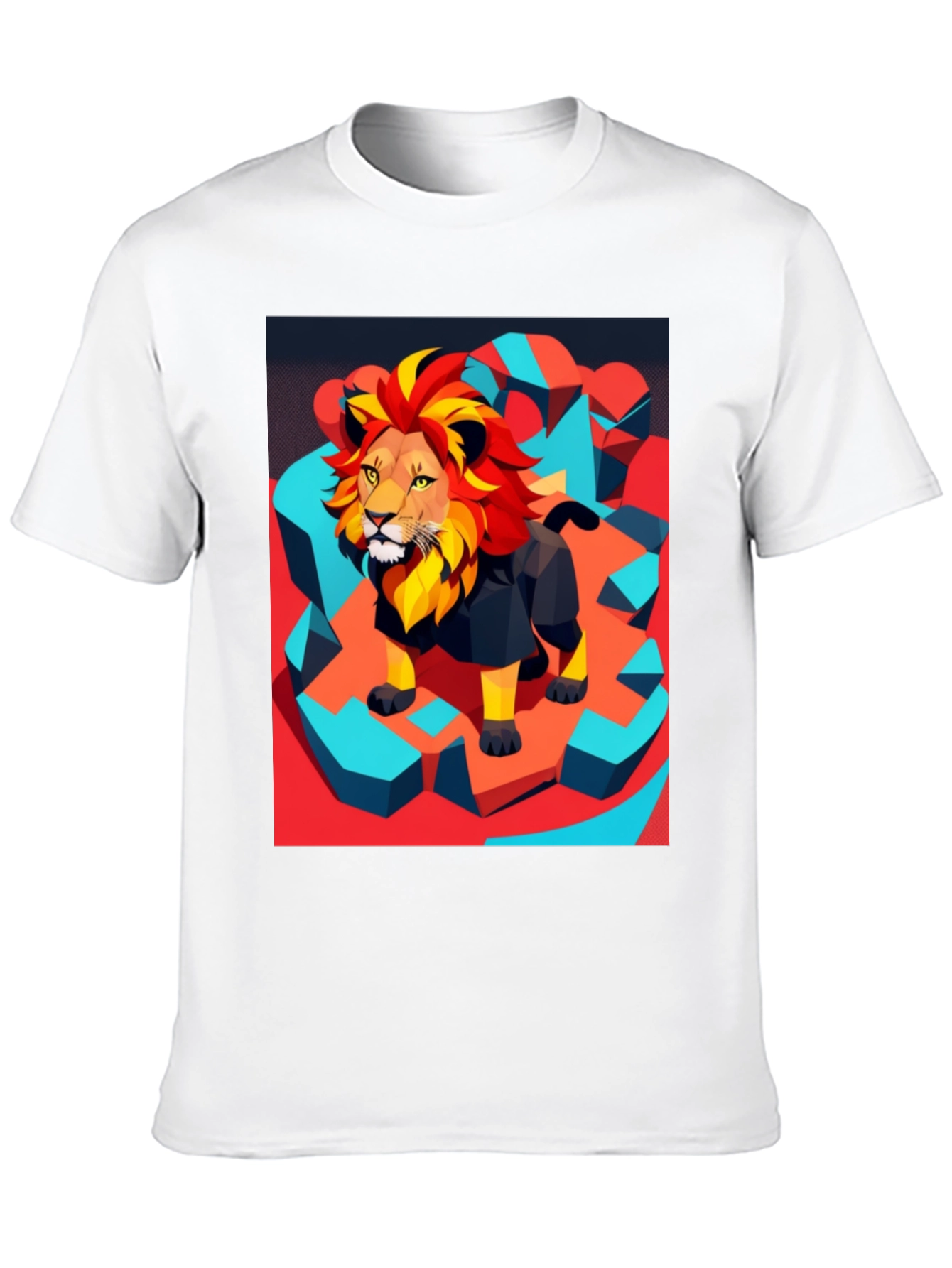 Lion Graphic Tee - Modern Artistic Design