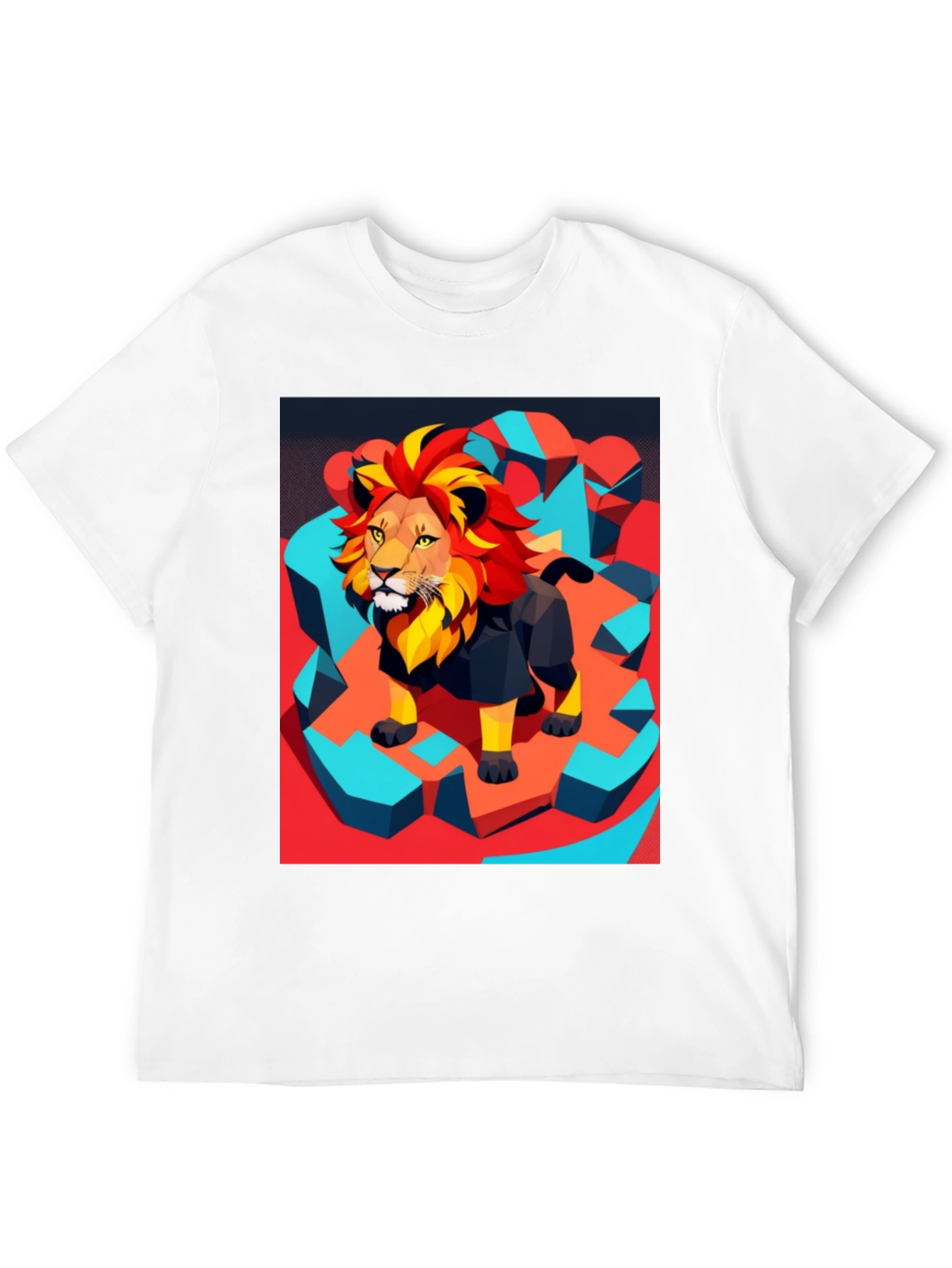 Lion Graphic Tee - Modern Artistic Design