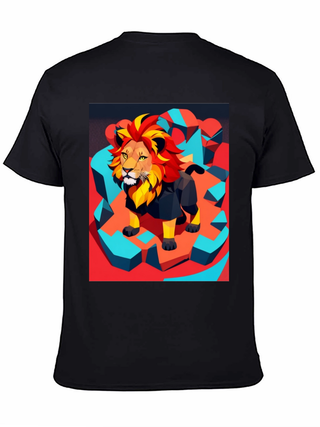 Lion Graphic Tee - Modern Artistic Design