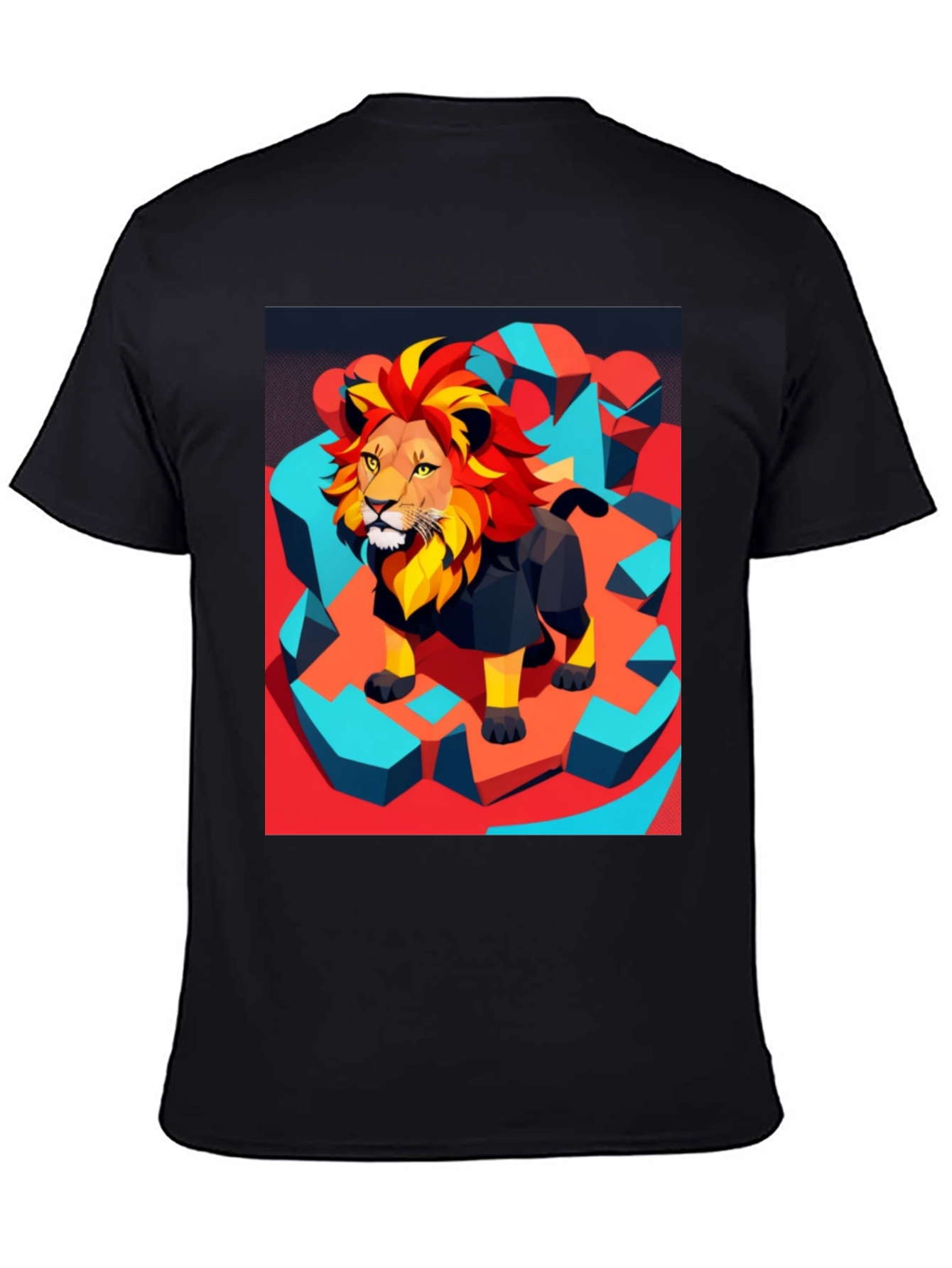 Lion Graphic Tee - Modern Artistic Design