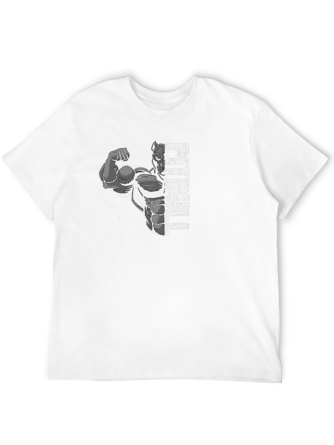 Pitbull Muscle Graphic Tee - Black