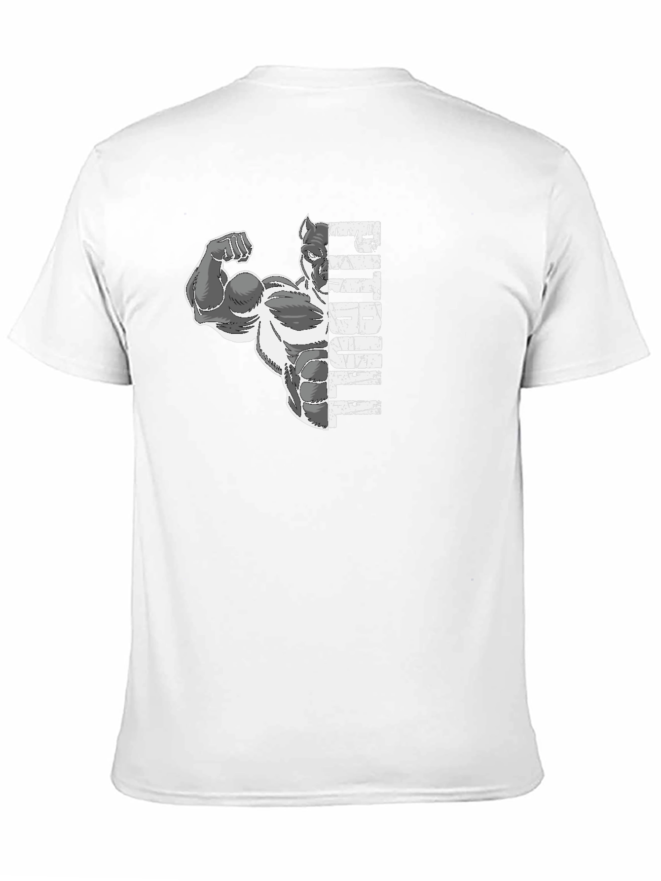 Pitbull Muscle Graphic Tee - Black