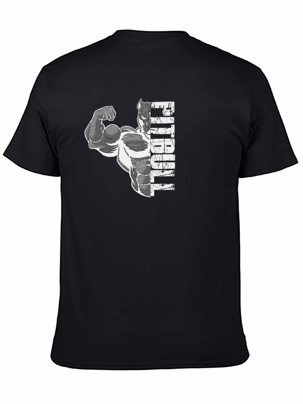 Pitbull Muscle Graphic Tee - Black
