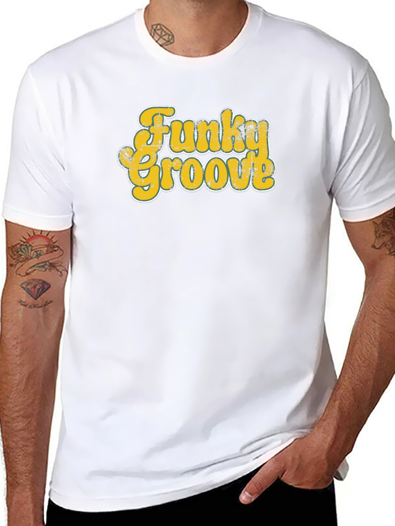 Funky Groove Black Graphic Tee