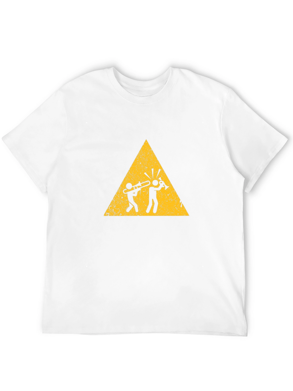 Musician Warning Graphic Tee - Black Cotton T-Shirt