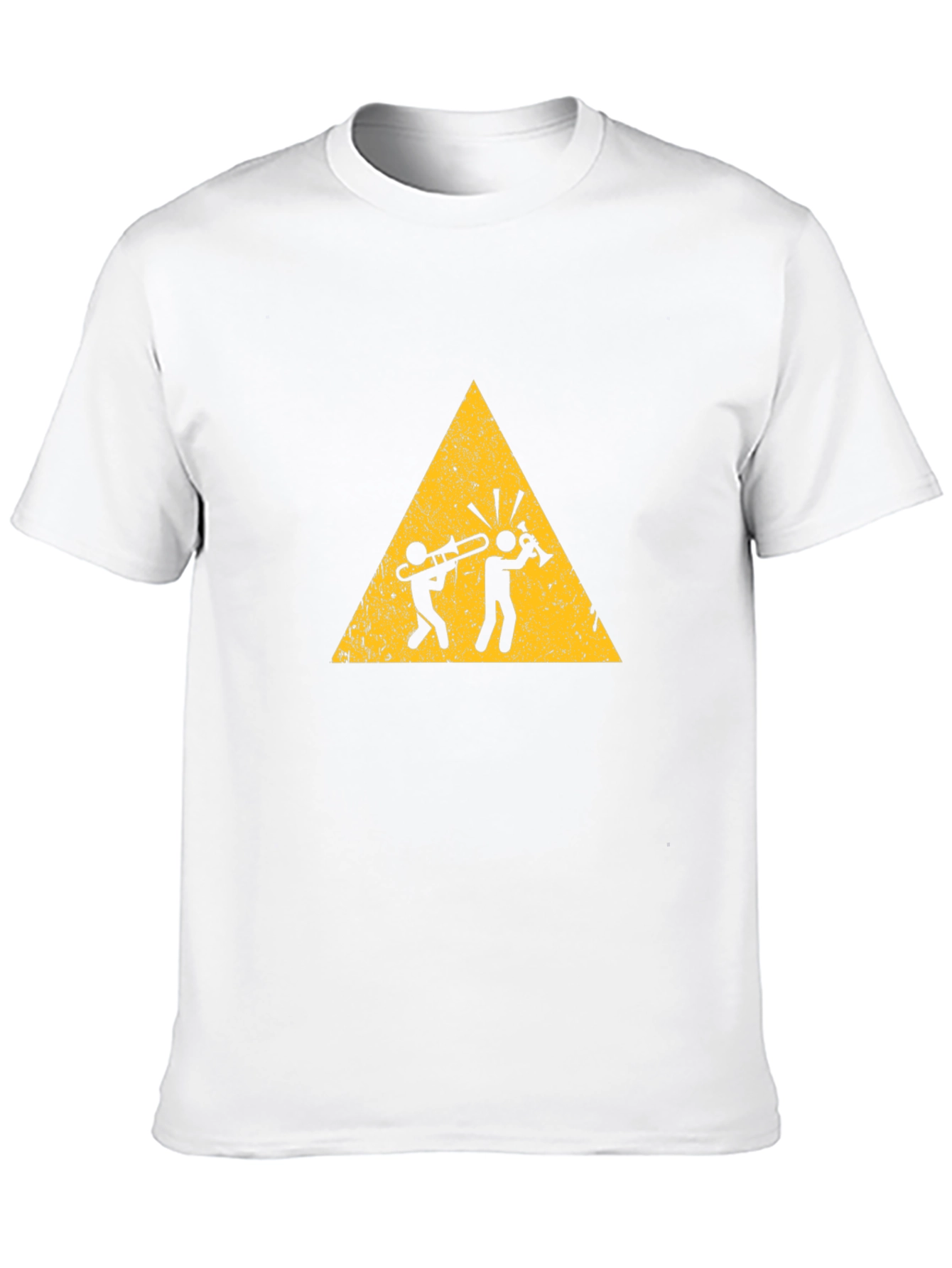 Musician Warning Graphic Tee - Black Cotton T-Shirt