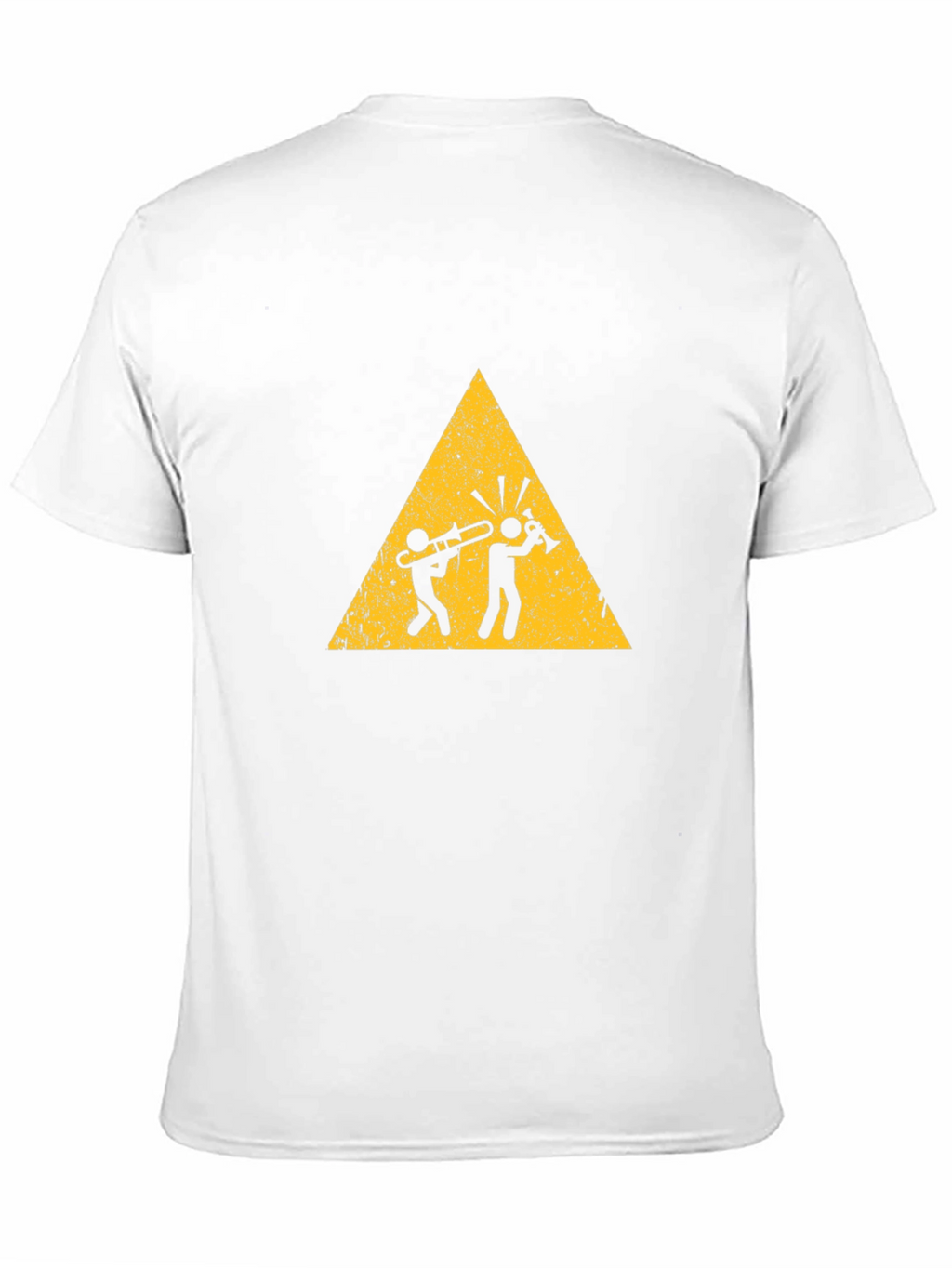 Musician Warning Graphic Tee - Black Cotton T-Shirt