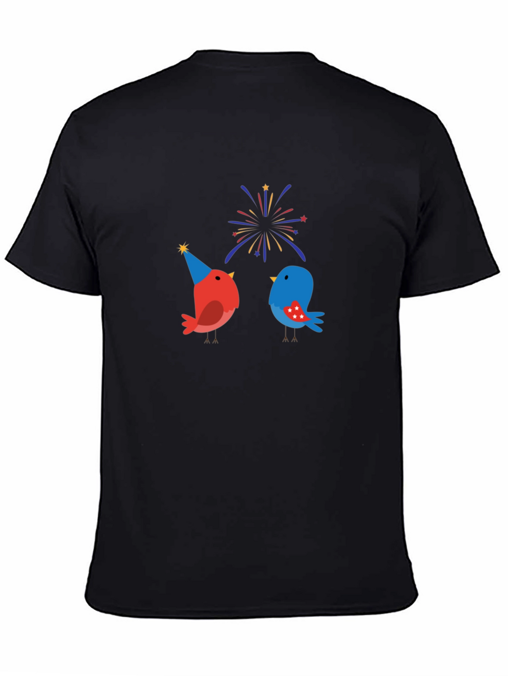 Festive Birds Graphic T-Shirt