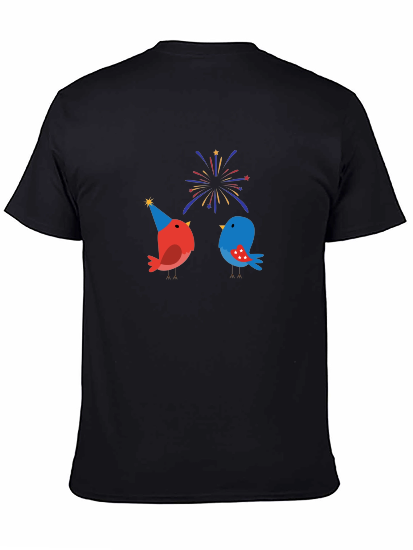 Festive Birds Graphic T-Shirt