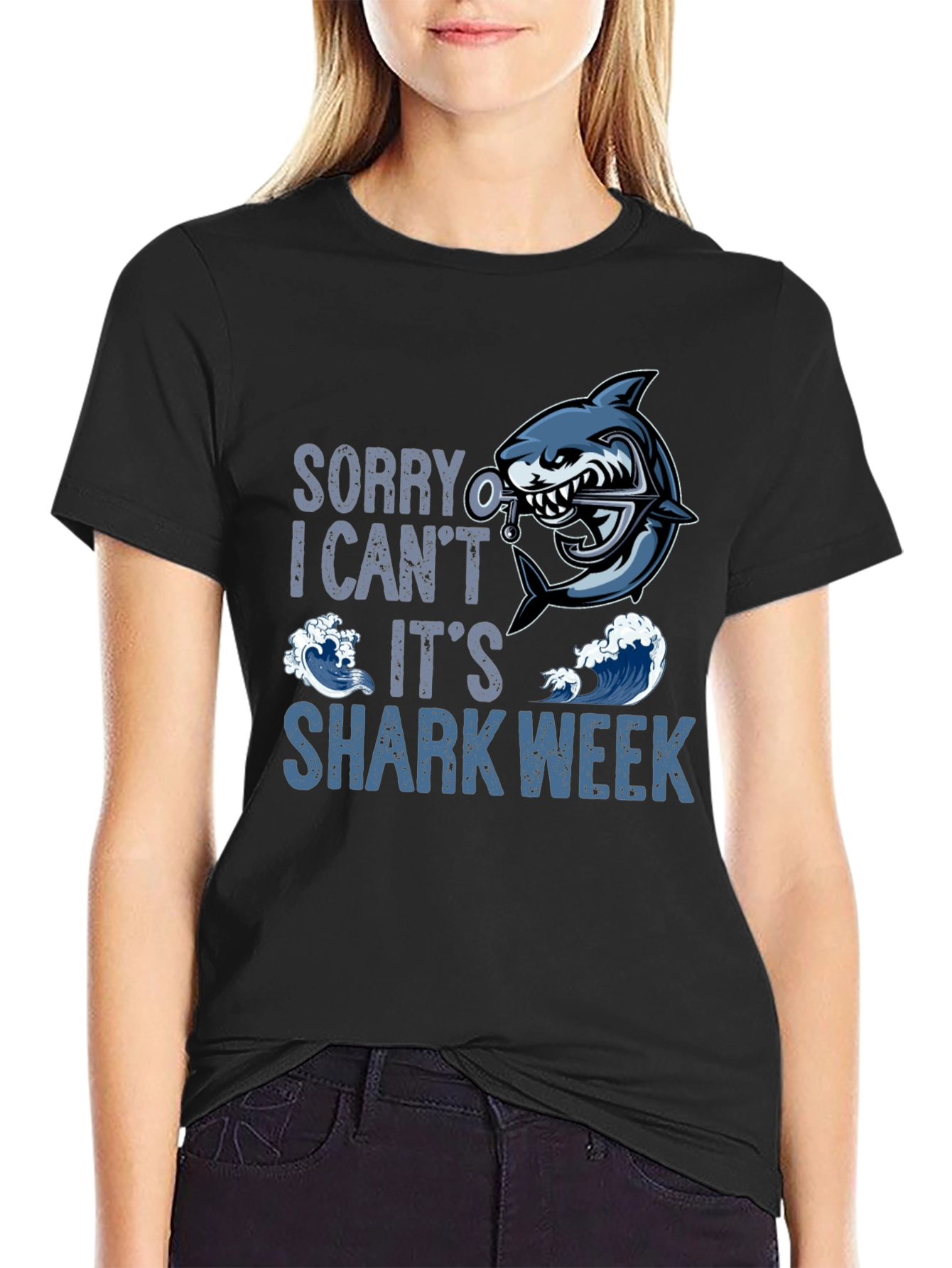 Shark Week T-Shirt - Sorry I Cant - Ocean Lover Tee