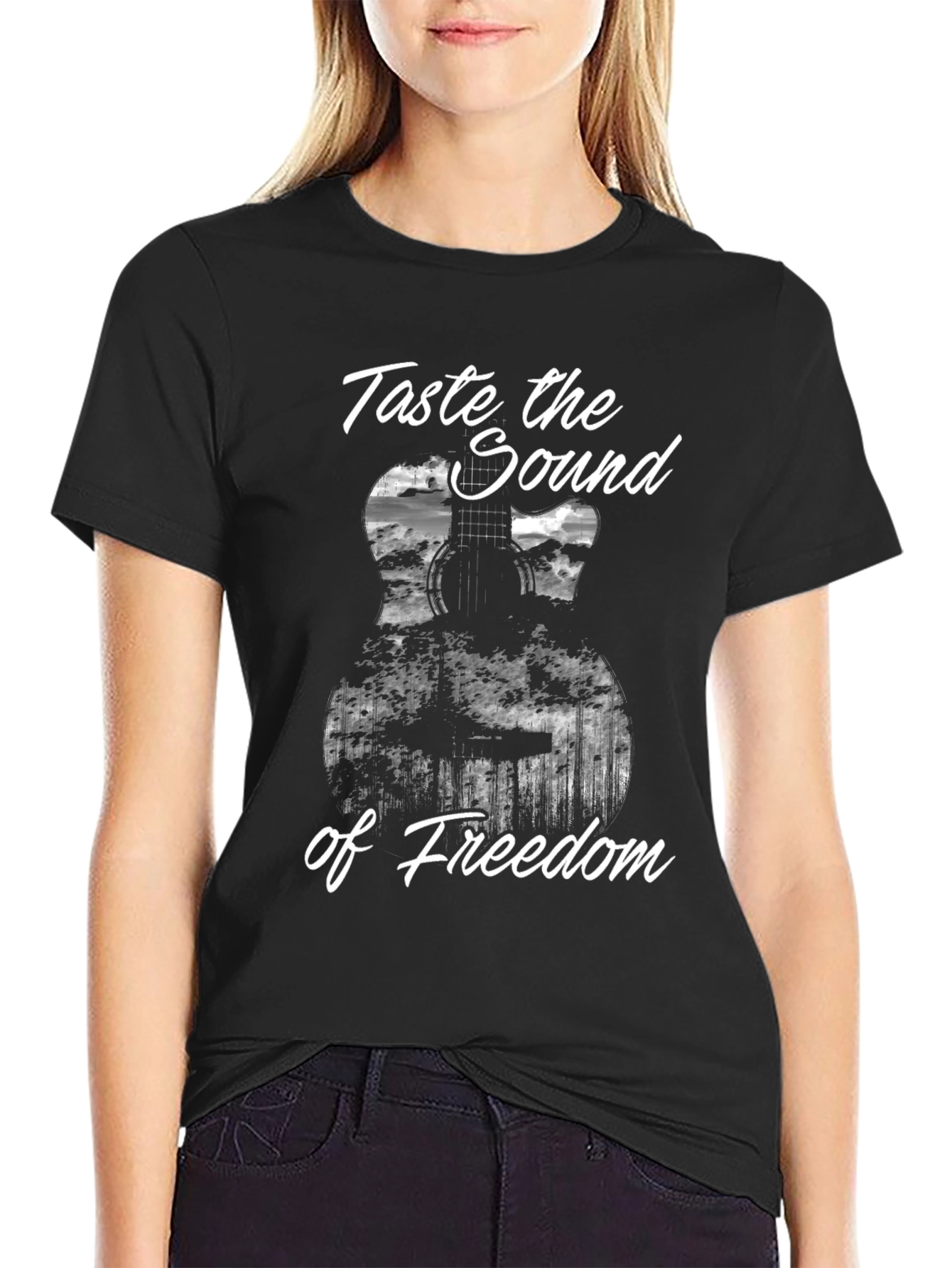 Taste the Sound of Freedom Guitar T-Shirt