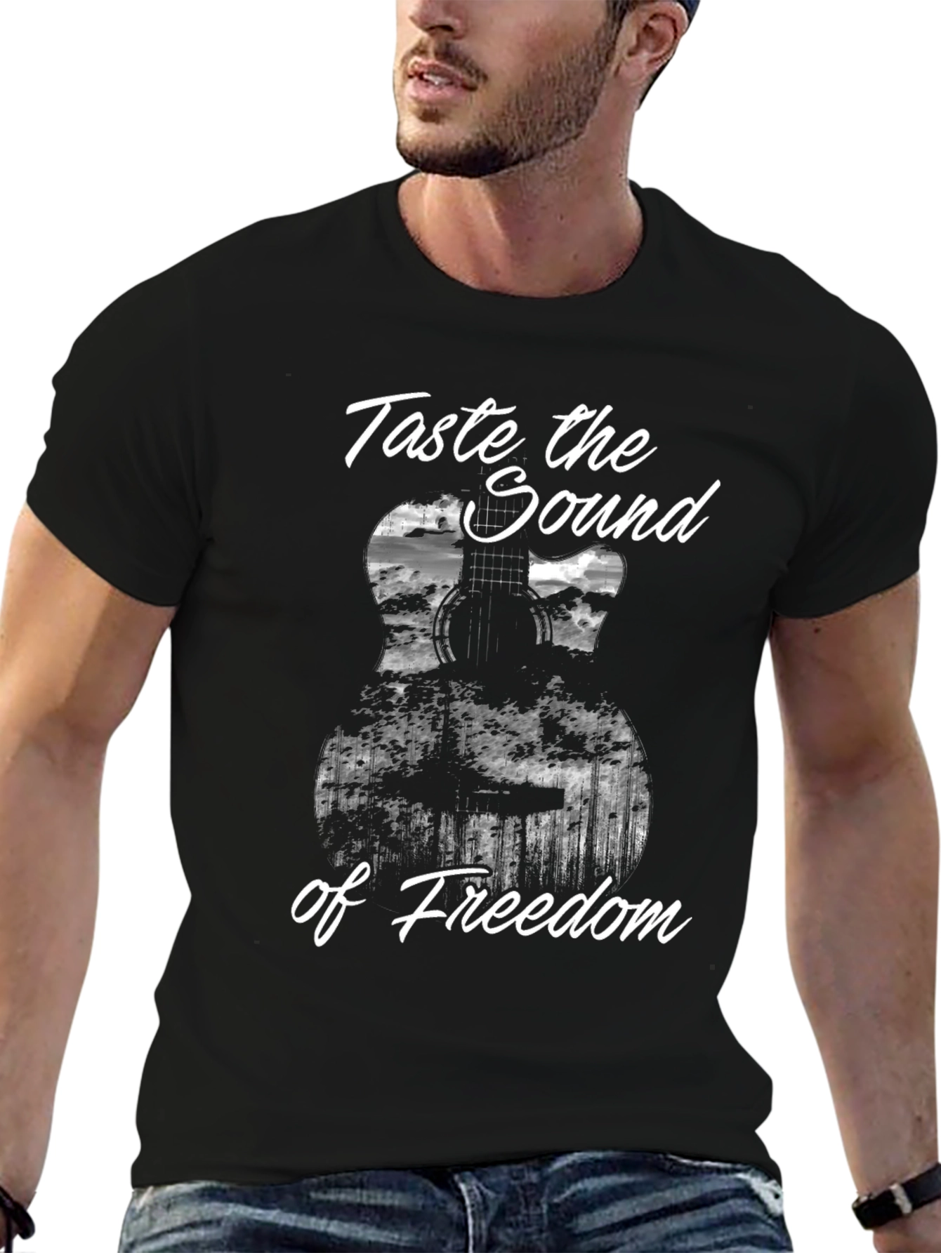 Taste the Sound of Freedom Guitar T-Shirt