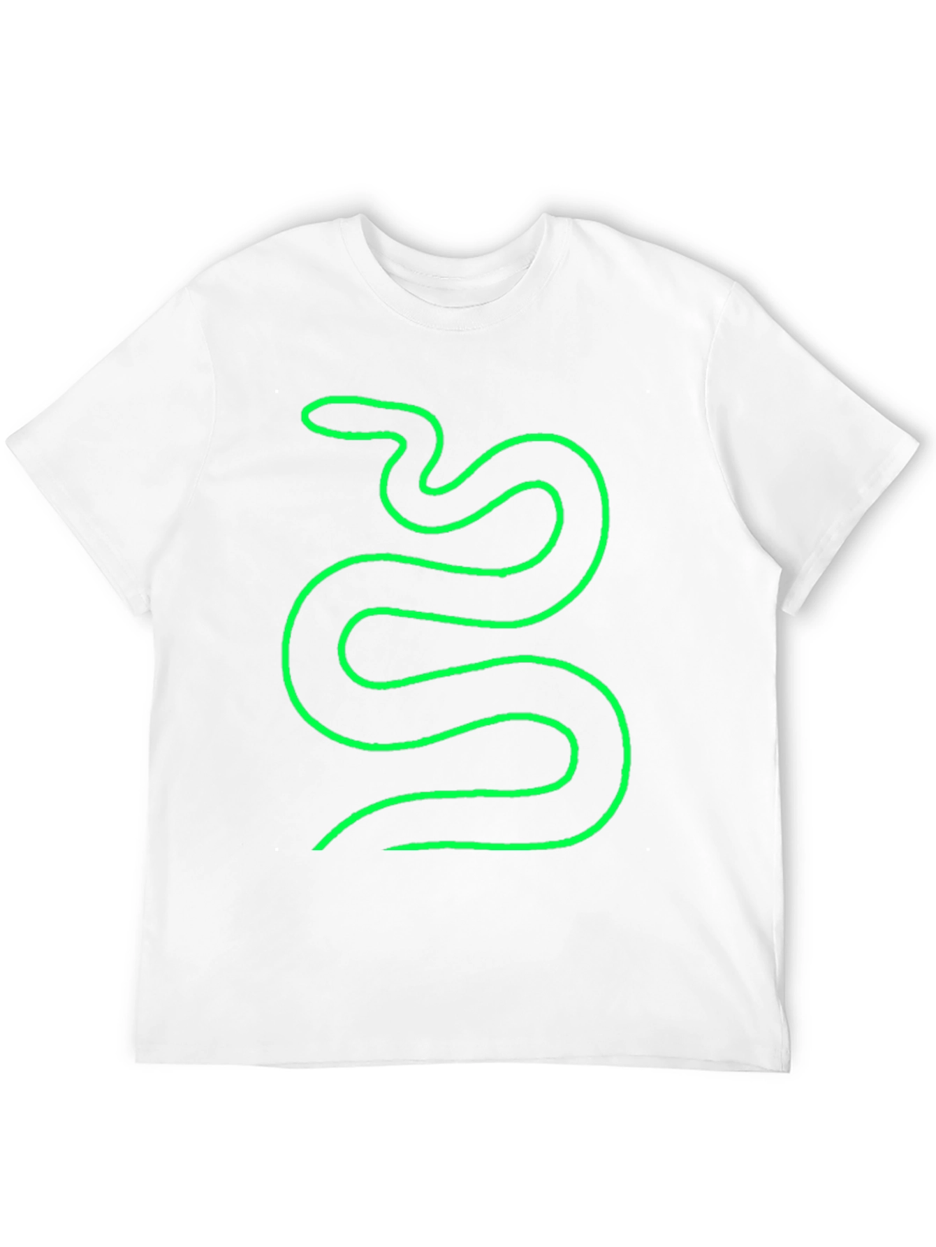 Snake Graphic T-Shirt - Trendy Minimalist Design