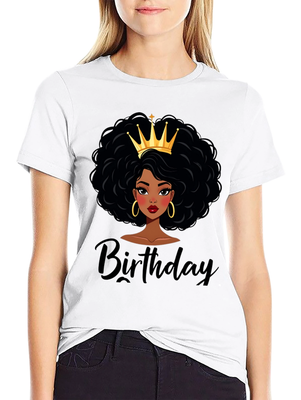 Birthday Queen Black T-Shirt