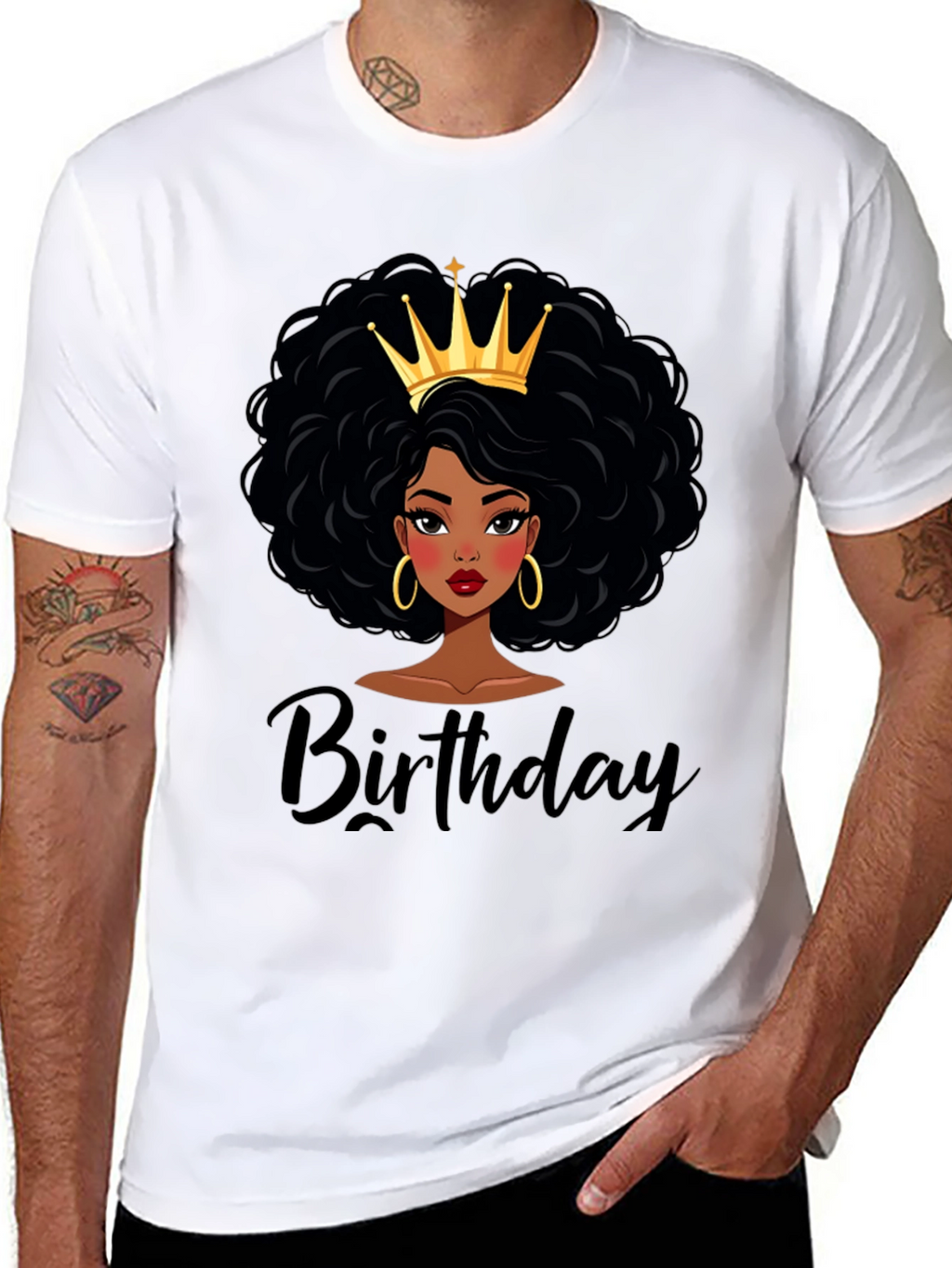 Birthday Queen Black T-Shirt