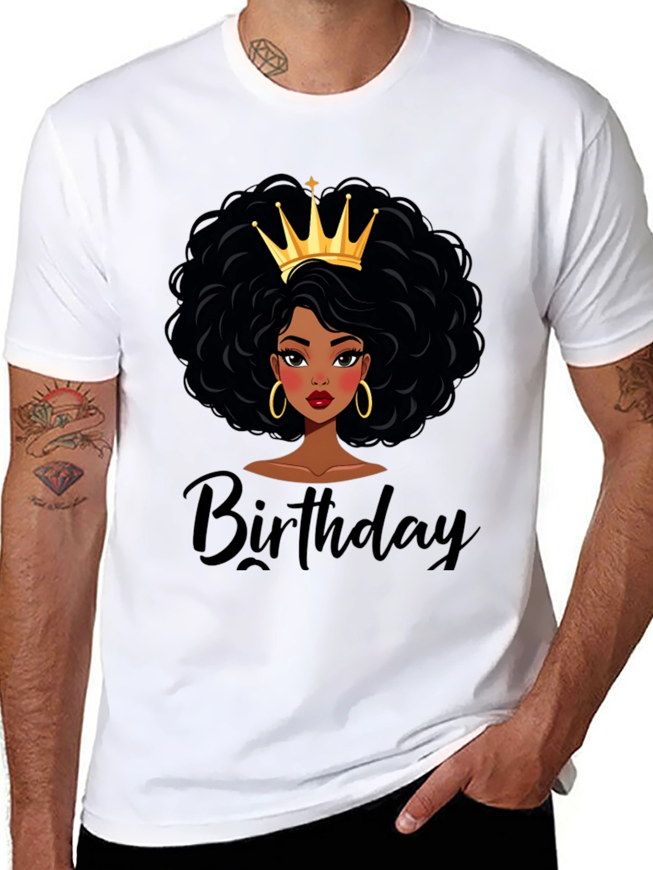 Birthday Queen Black T-Shirt