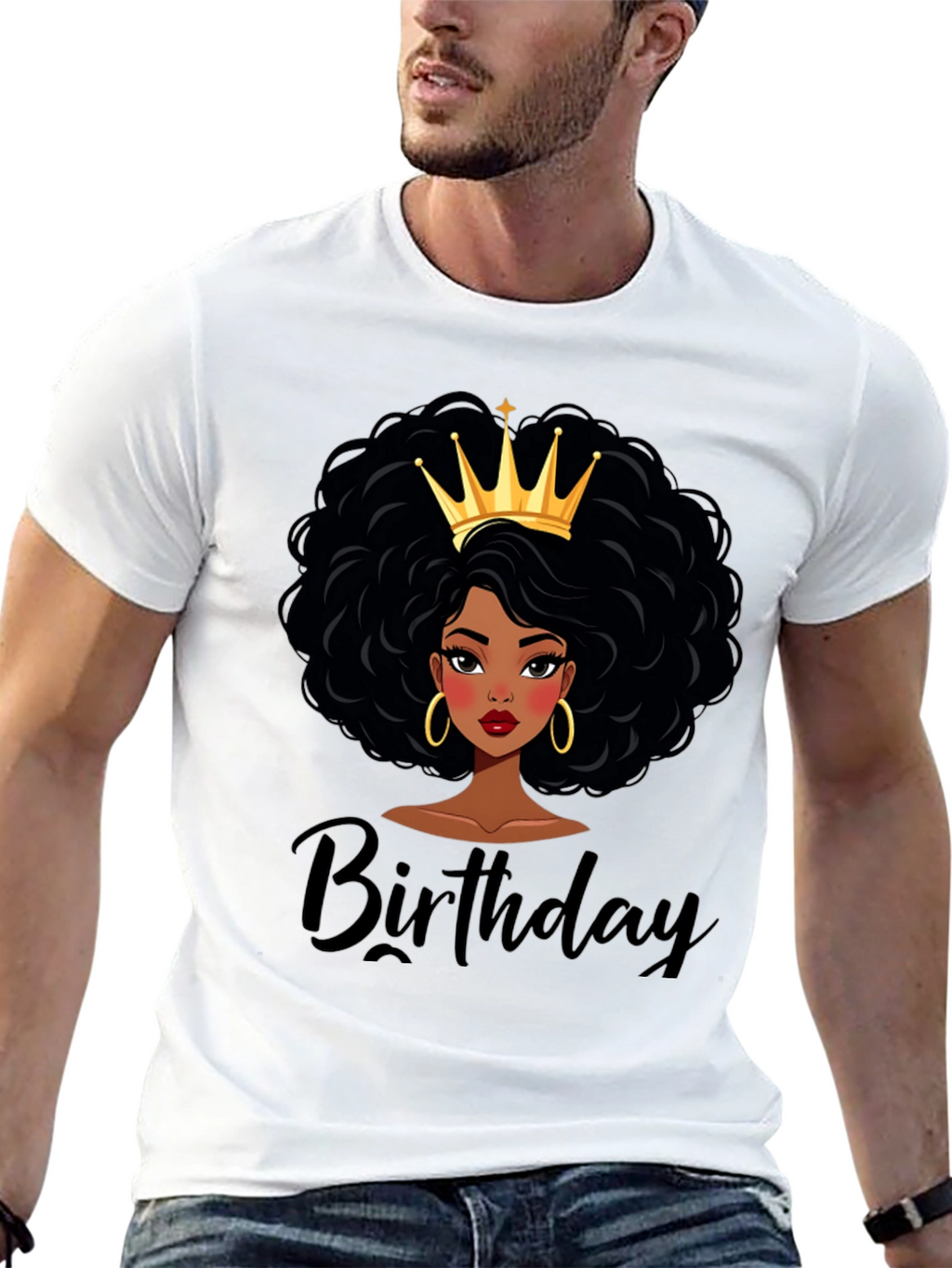 Birthday Queen Black T-Shirt