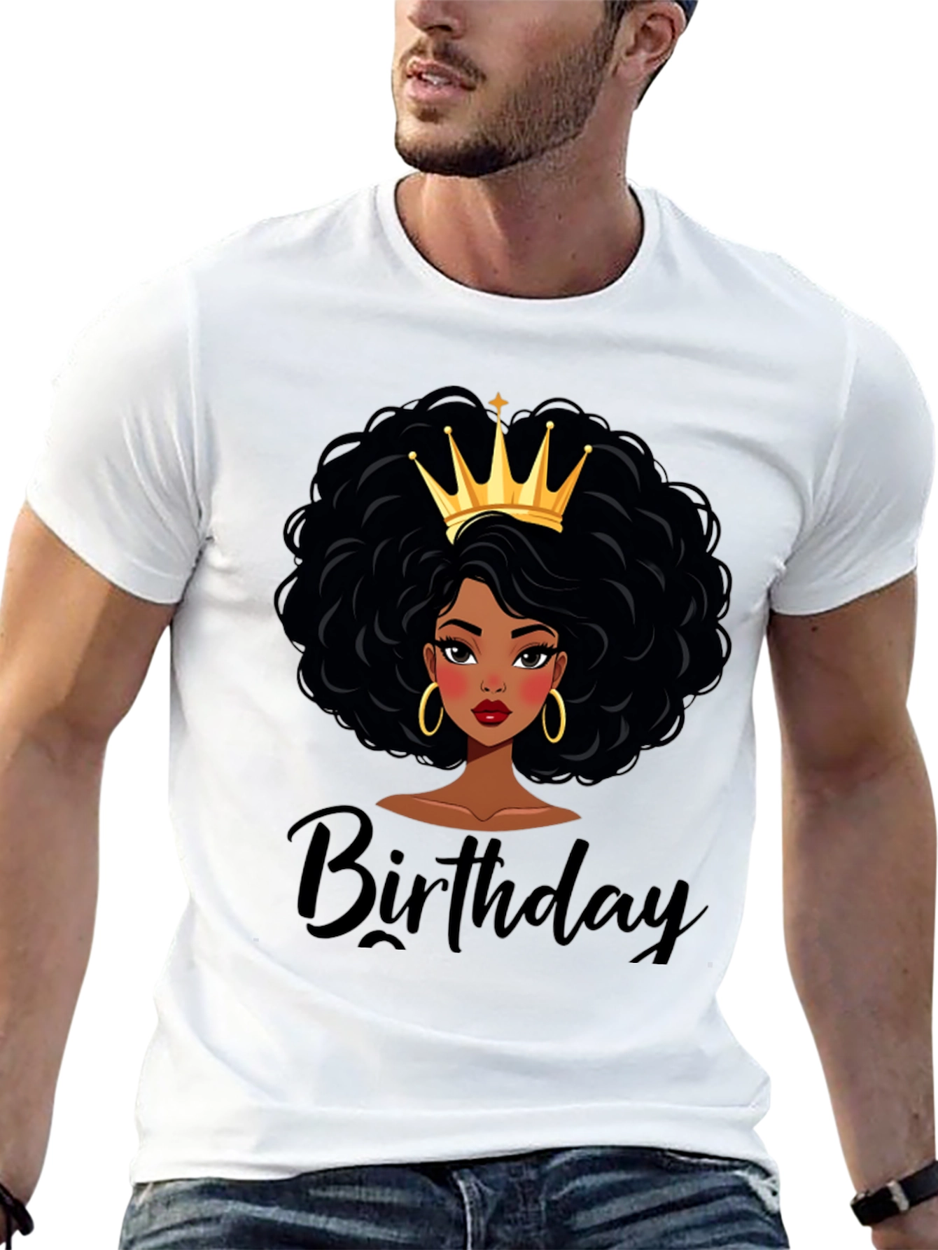 Birthday Queen Black T-Shirt