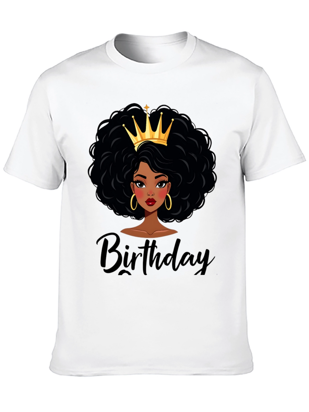 Birthday Queen Black T-Shirt