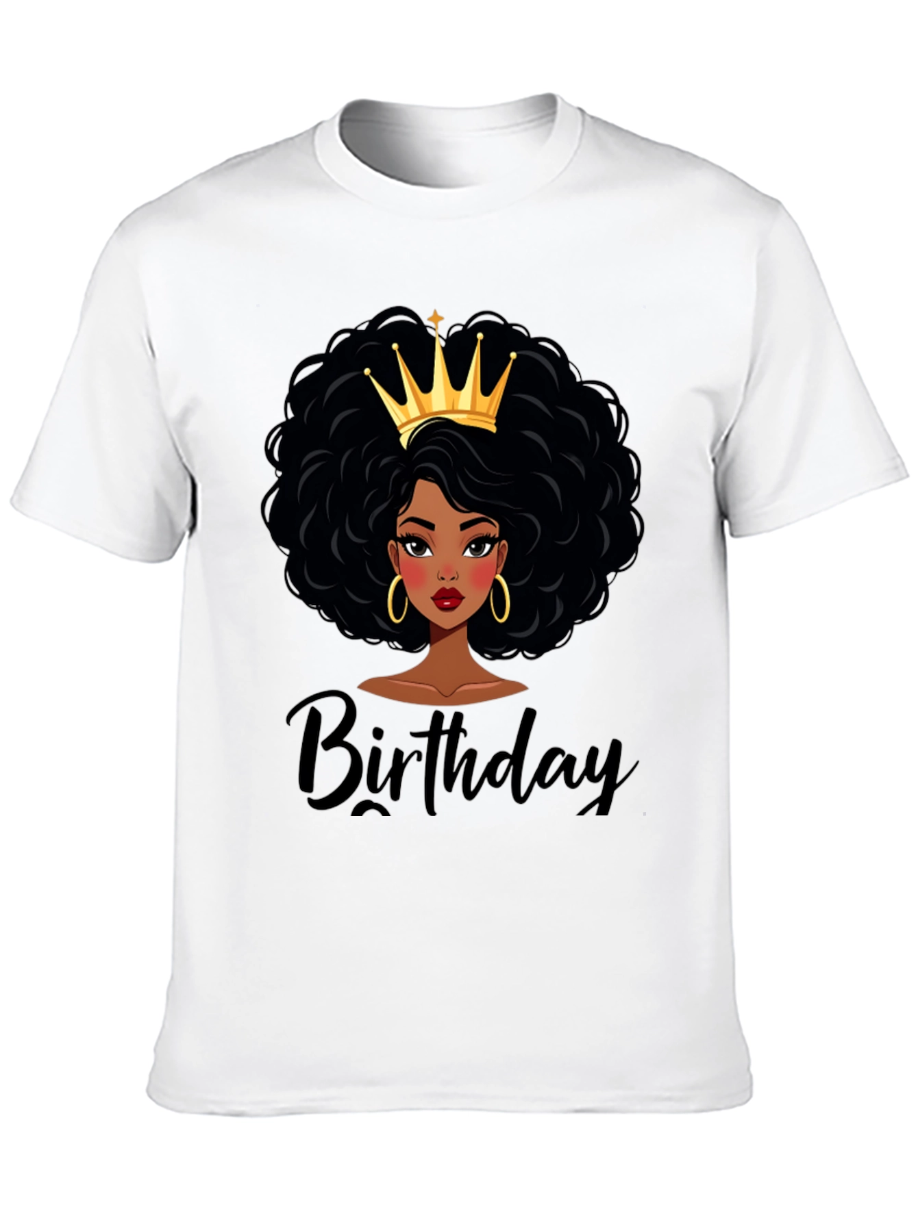 Birthday Queen Black T-Shirt