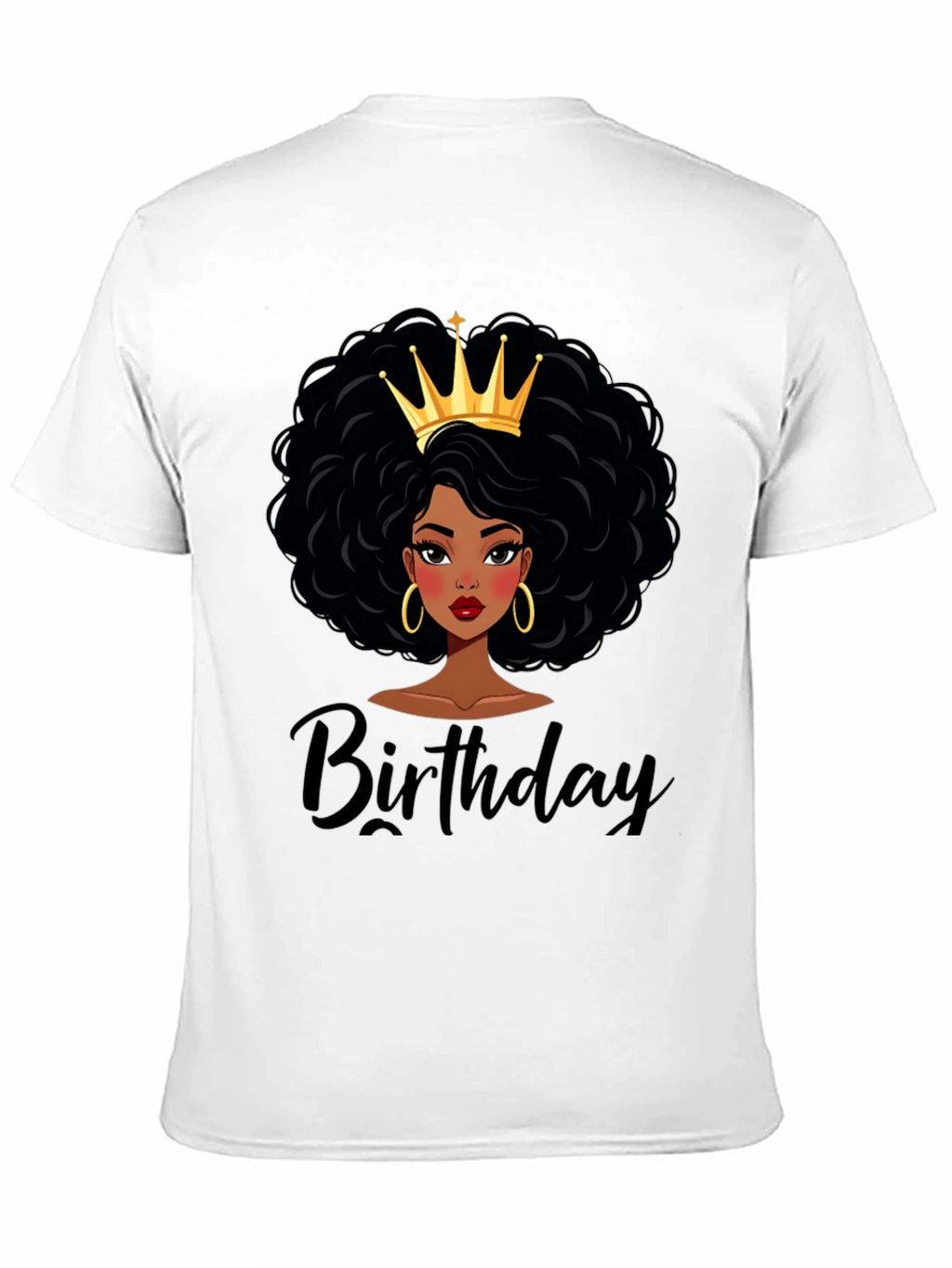 Birthday Queen Black T-Shirt