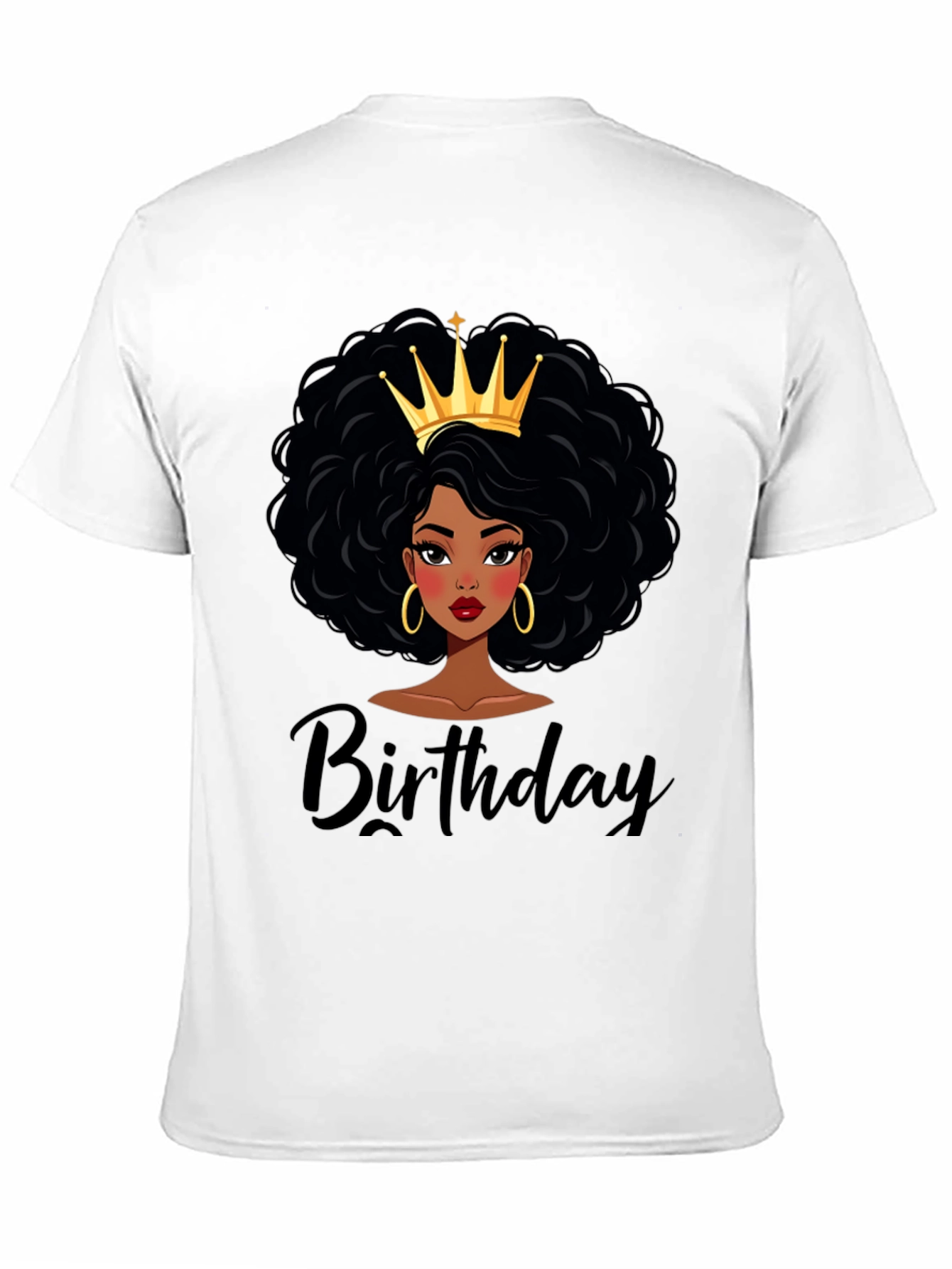 Birthday Queen Black T-Shirt