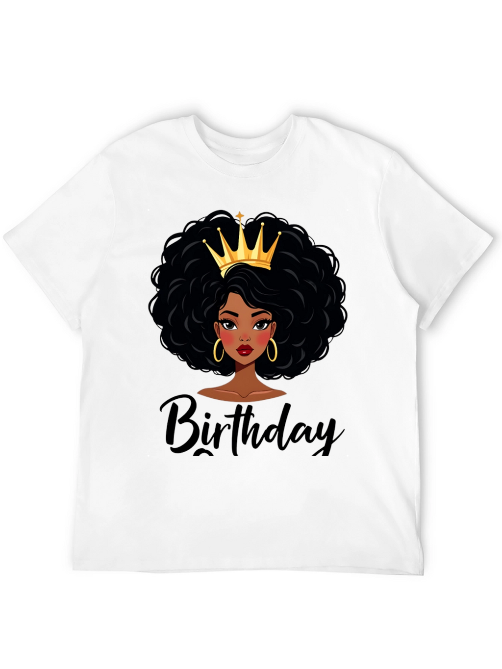Birthday Queen Black T-Shirt