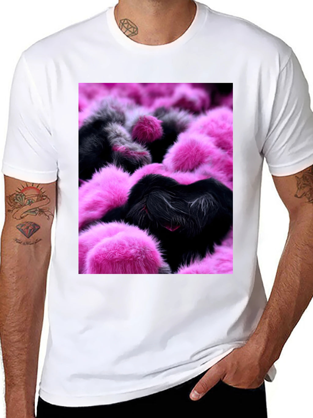 Fluffy Furry Style Graphic Tee