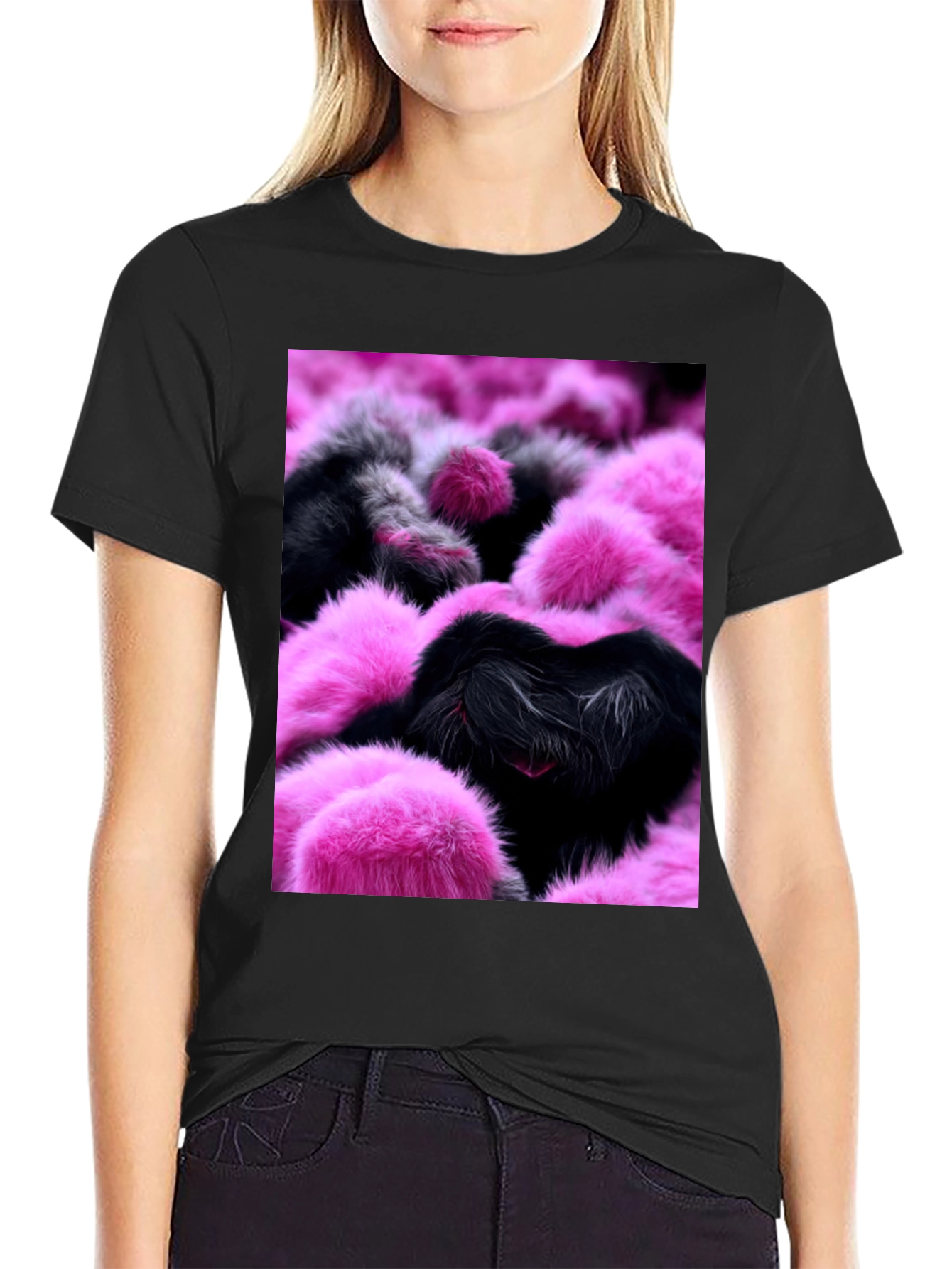 Fluffy Furry Style Graphic Tee