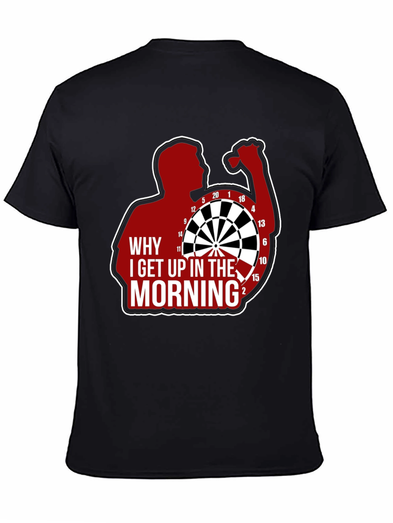 Darts Player T-Shirt - Why I Get Up In The Morning Tee