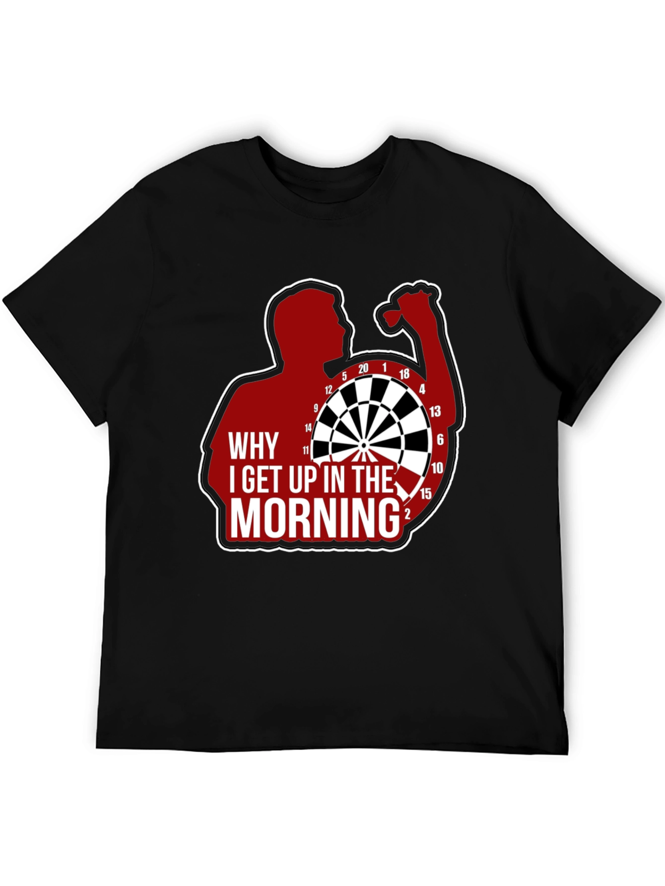 Darts Player T-Shirt - Why I Get Up In The Morning Tee