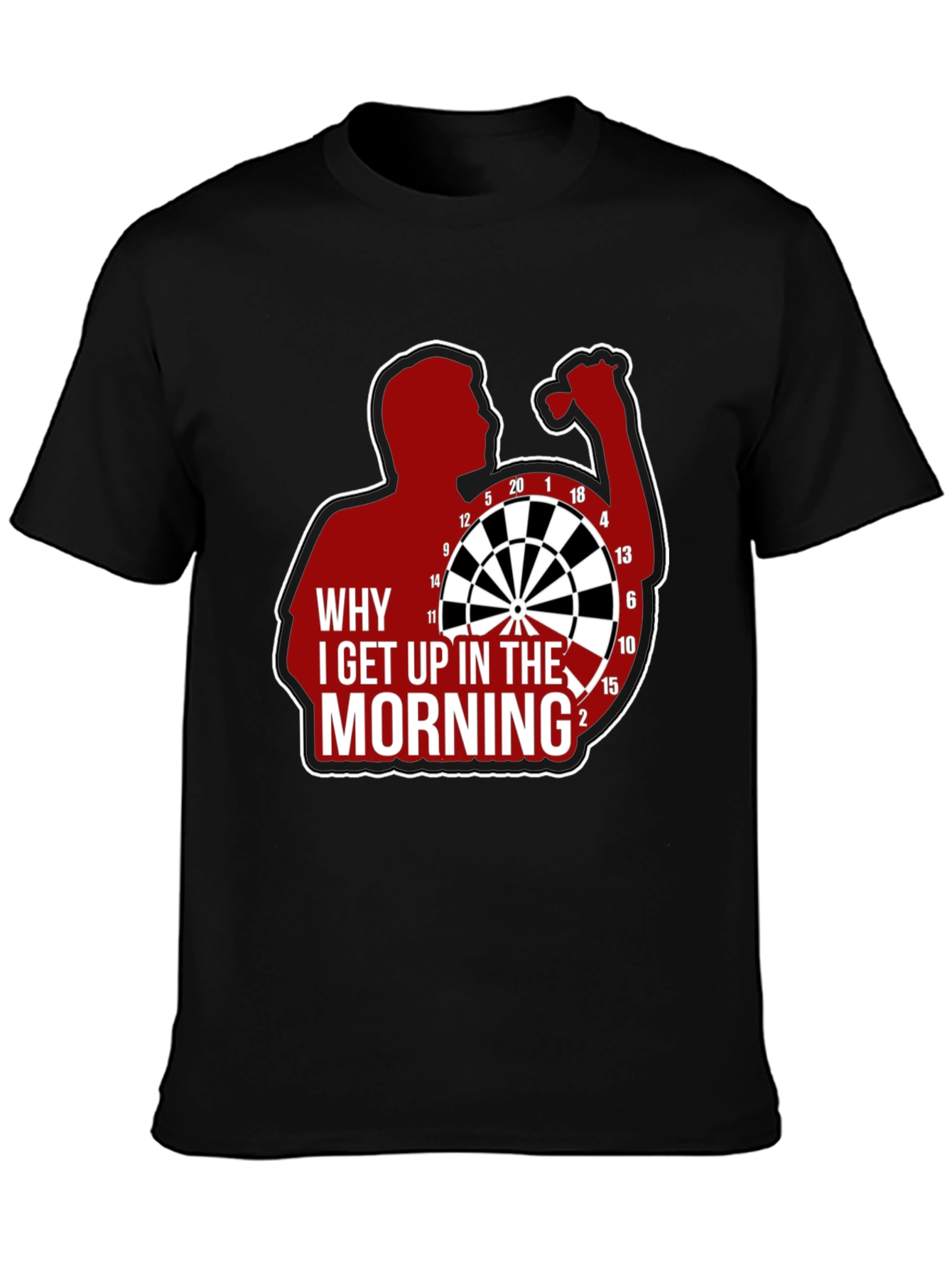 Darts Player T-Shirt - Why I Get Up In The Morning Tee