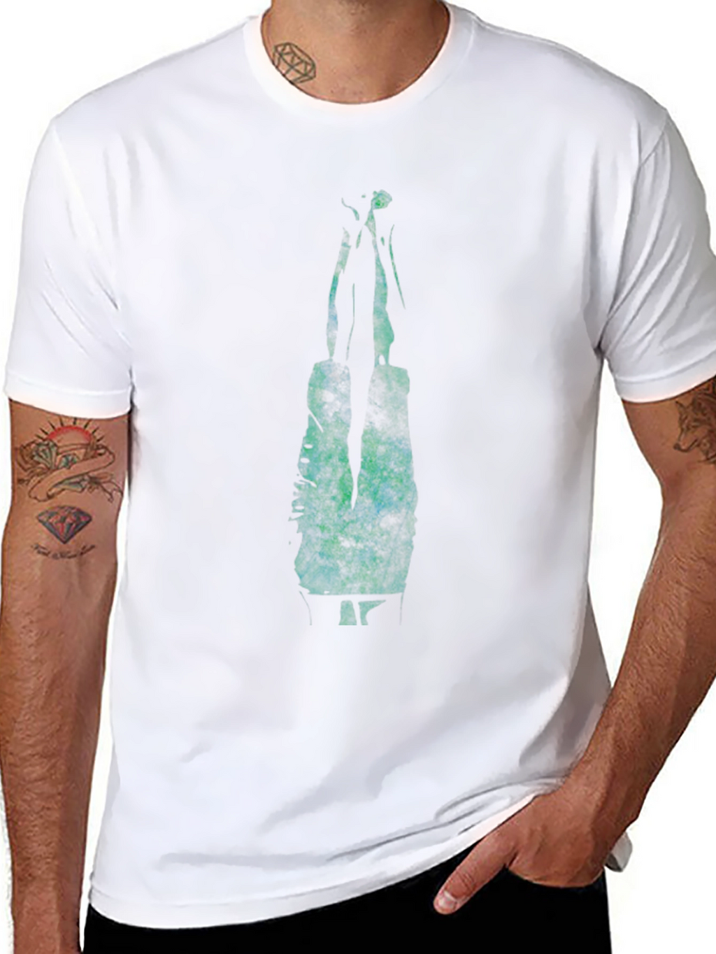 Graphic Print Black T-Shirt
