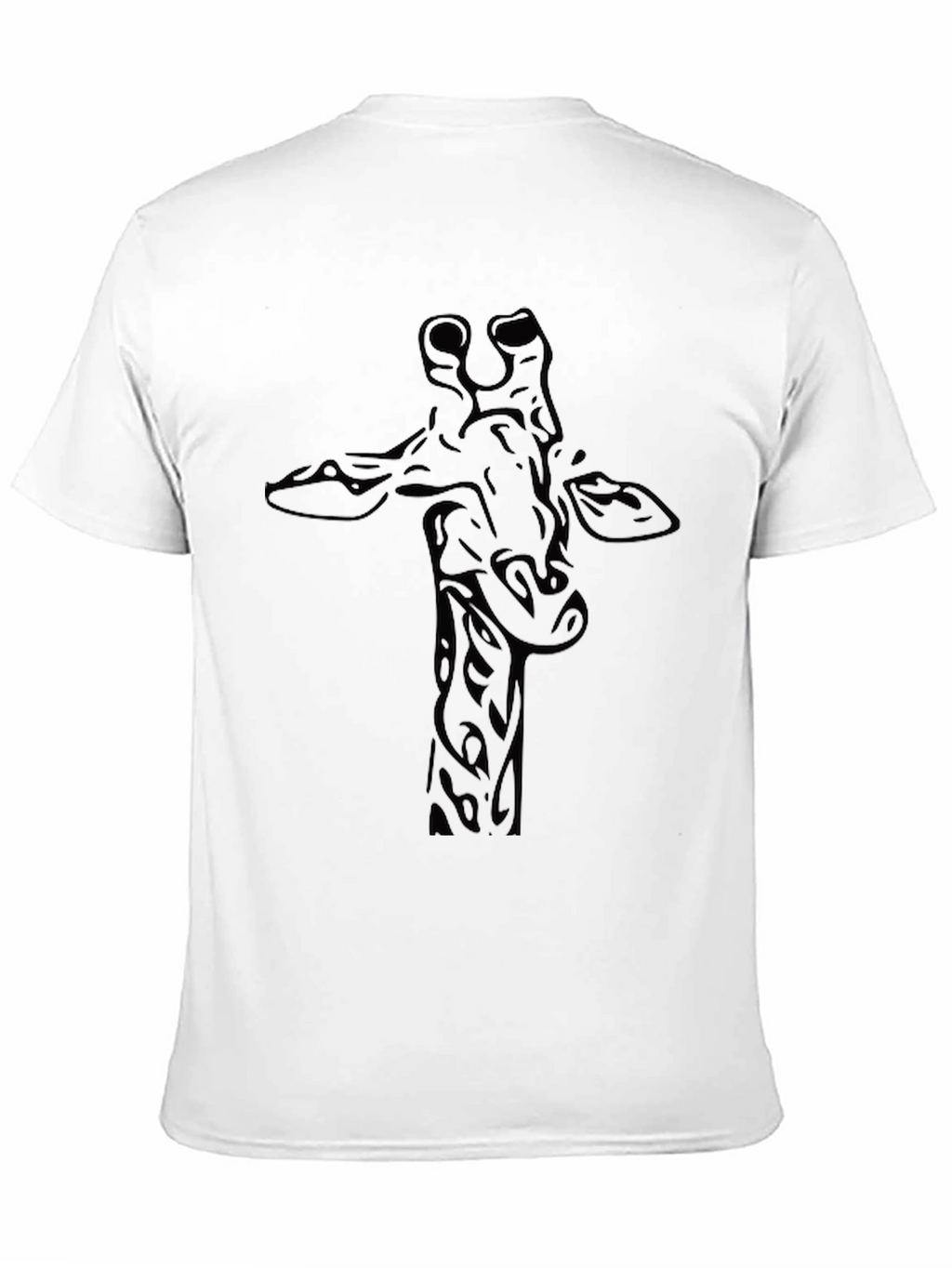 Giraffe Graphic Tee - Stylish Black T-Shirt