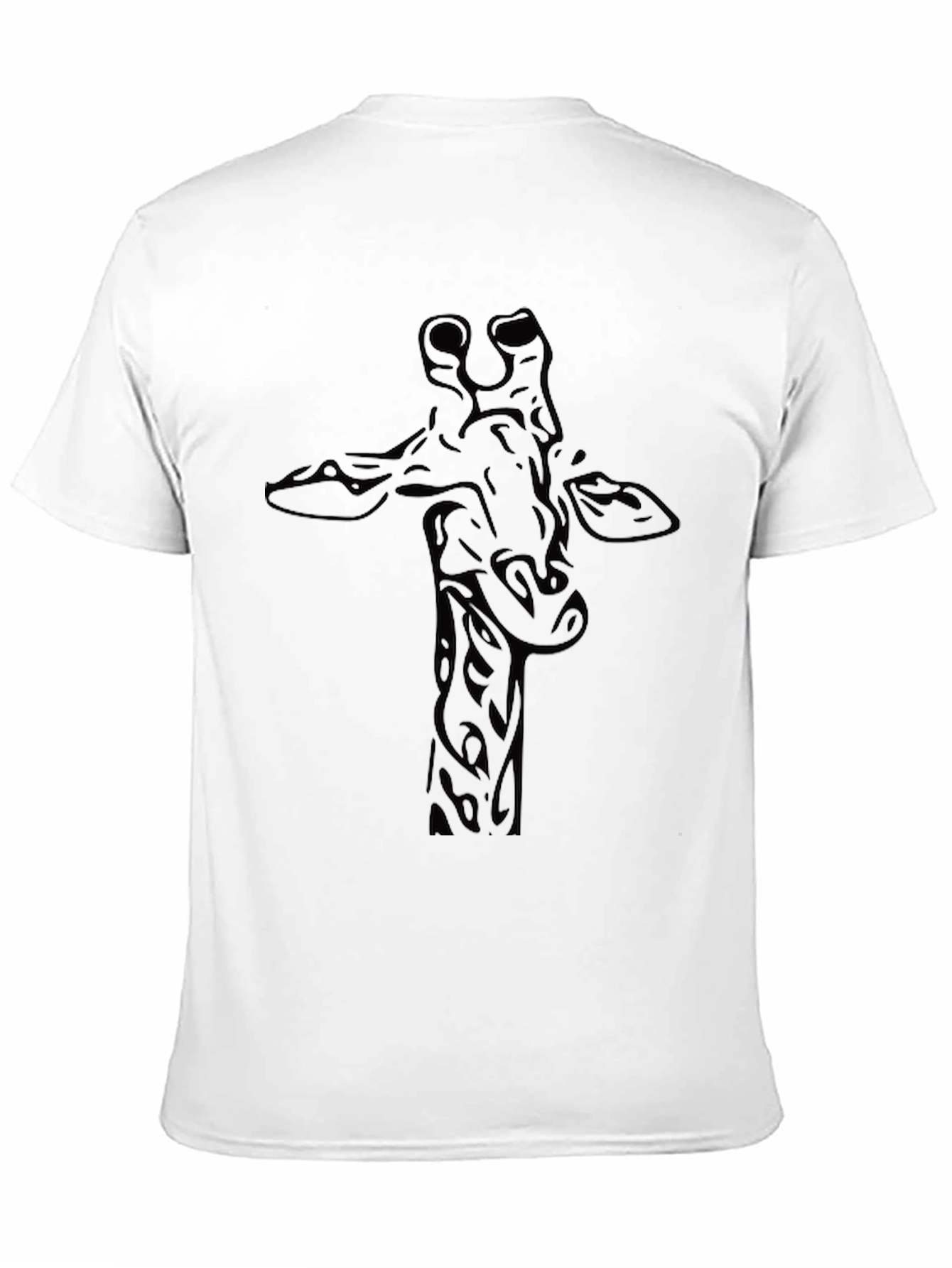 Giraffe Graphic Tee - Stylish Black T-Shirt