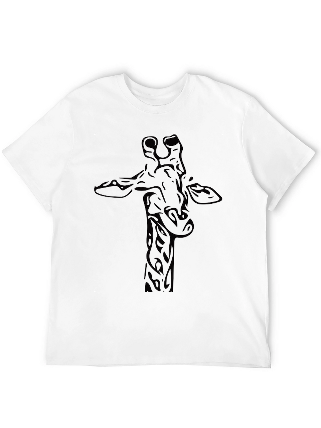Giraffe Graphic Tee - Stylish Black T-Shirt