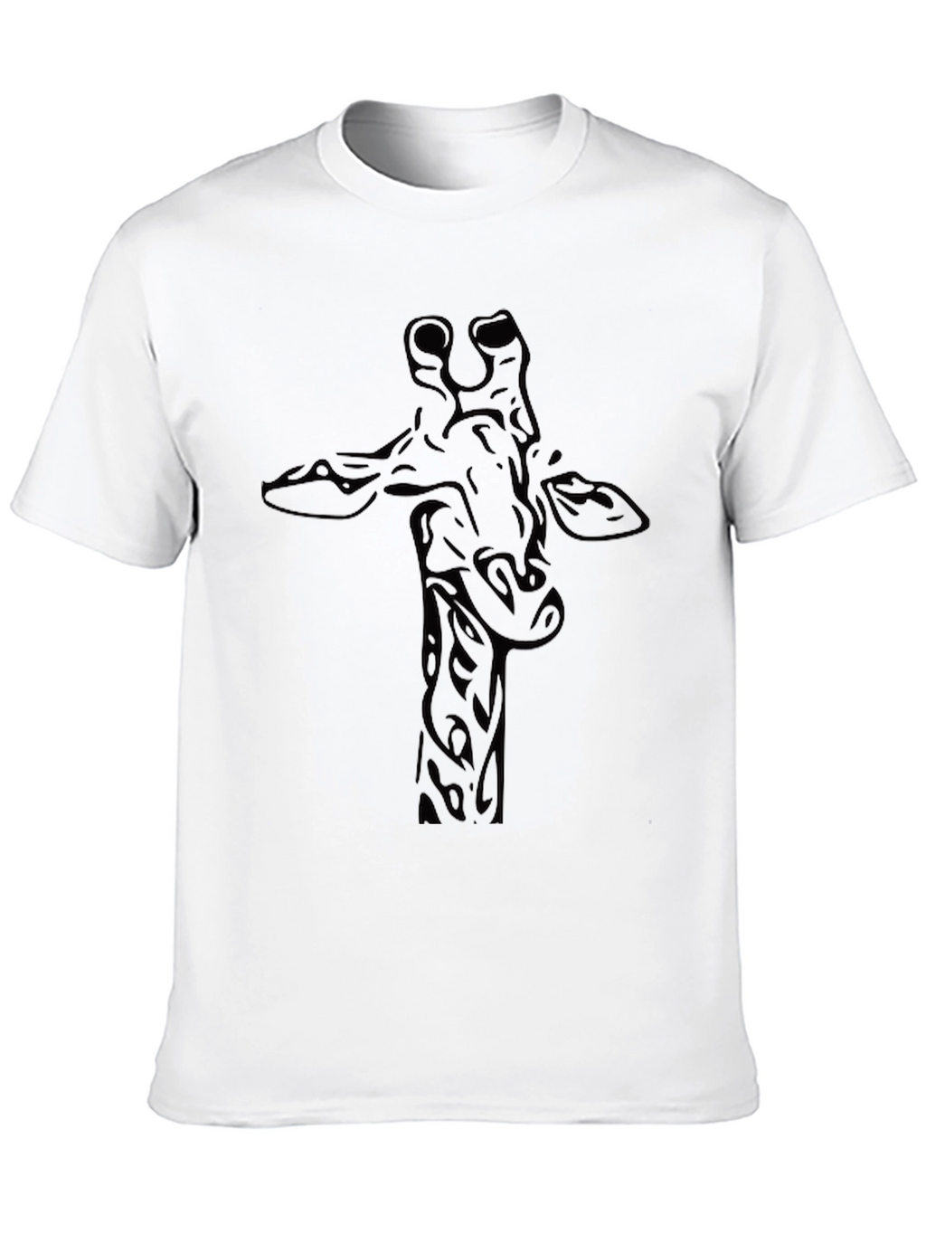 Giraffe Graphic Tee - Stylish Black T-Shirt