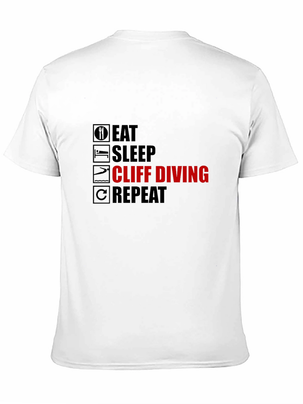Eat Sleep Cliff Diving Repeat T-Shirt