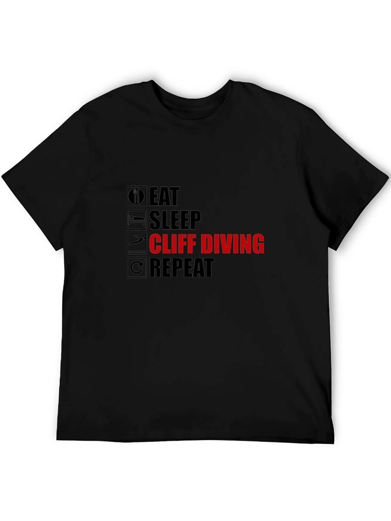 Eat Sleep Cliff Diving Repeat T-Shirt