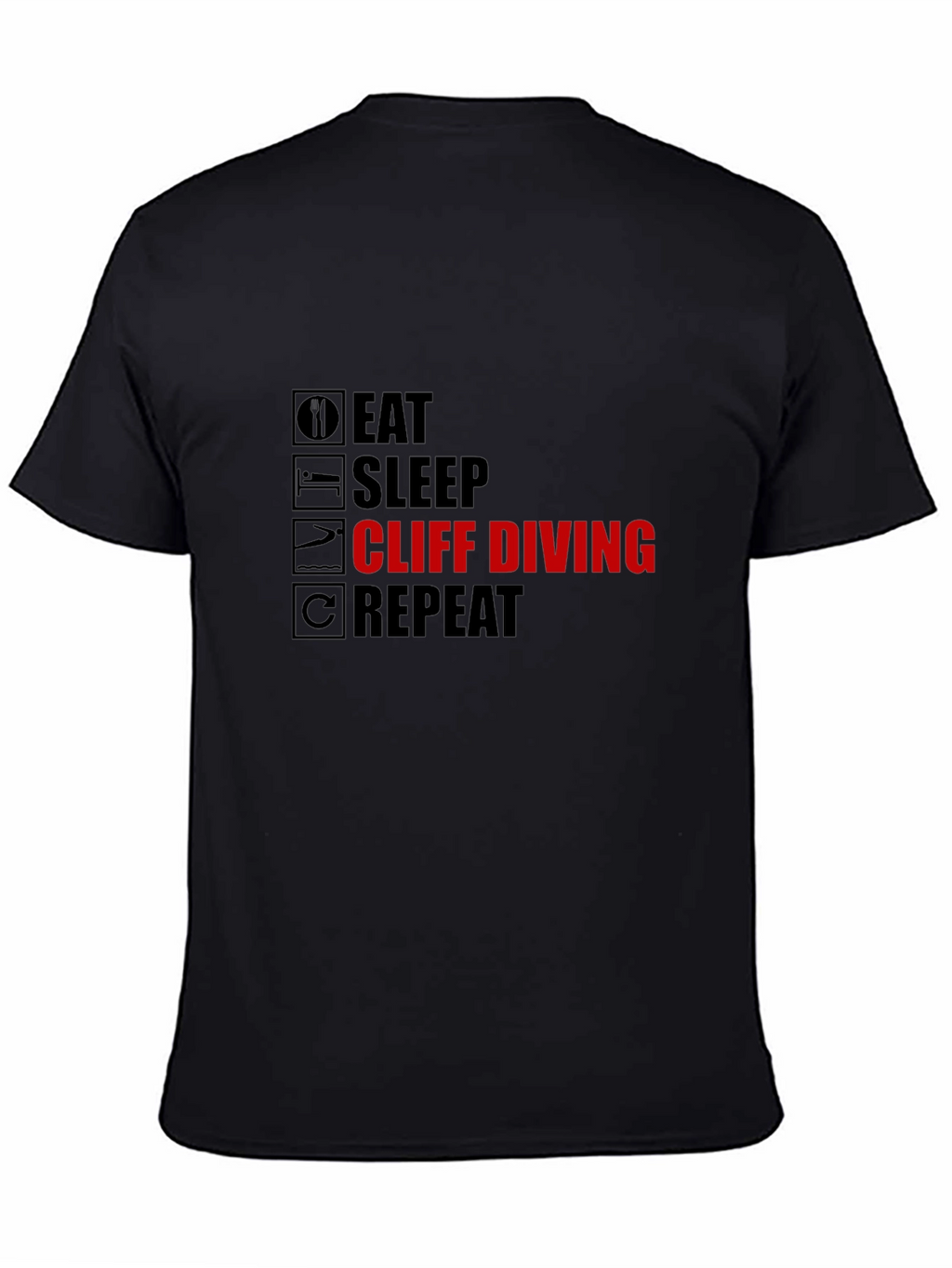 Eat Sleep Cliff Diving Repeat T-Shirt