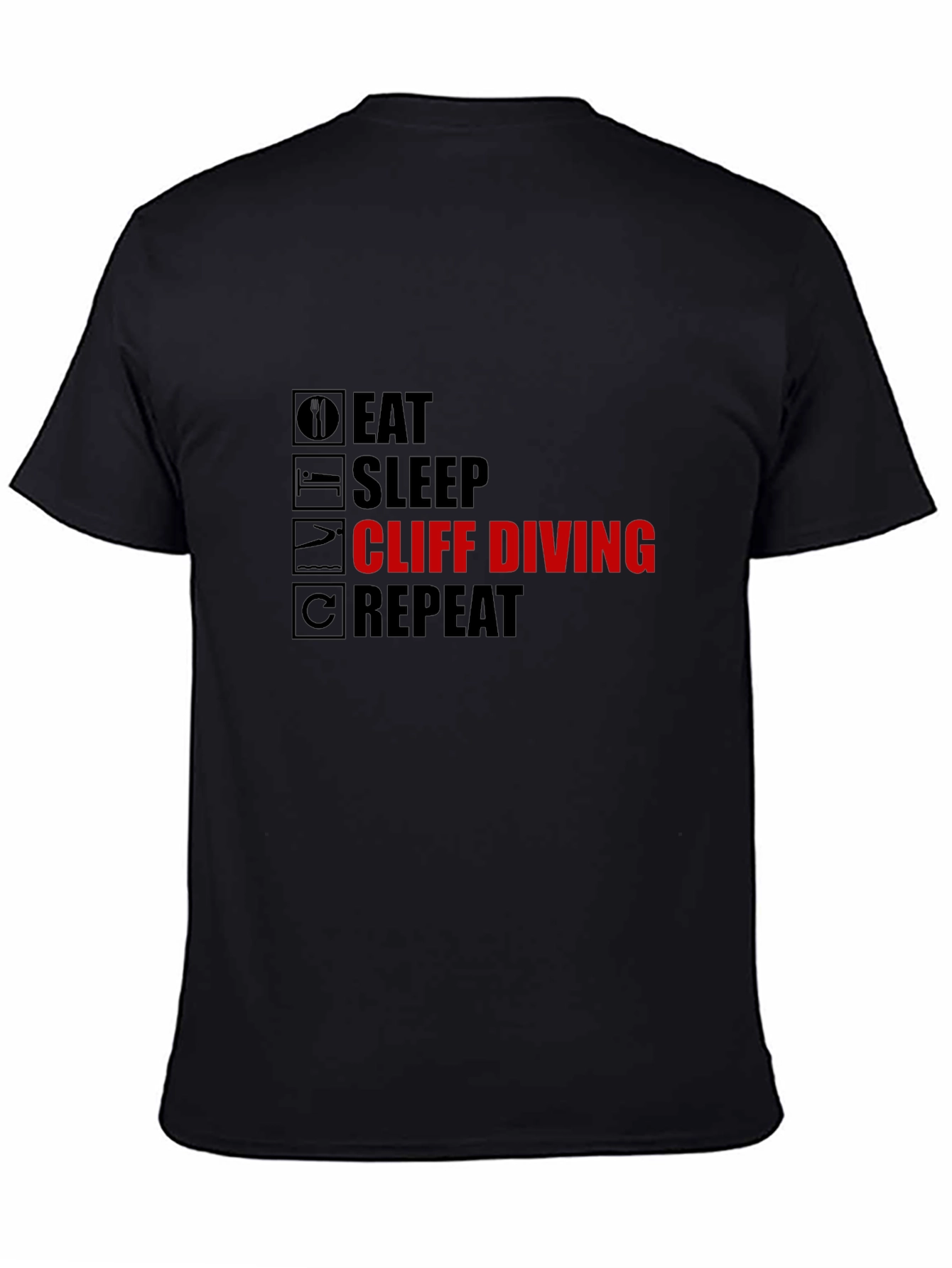 Eat Sleep Cliff Diving Repeat T-Shirt