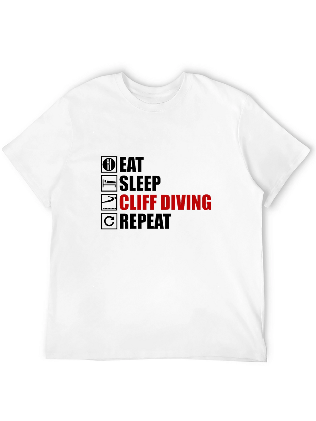 Eat Sleep Cliff Diving Repeat T-Shirt