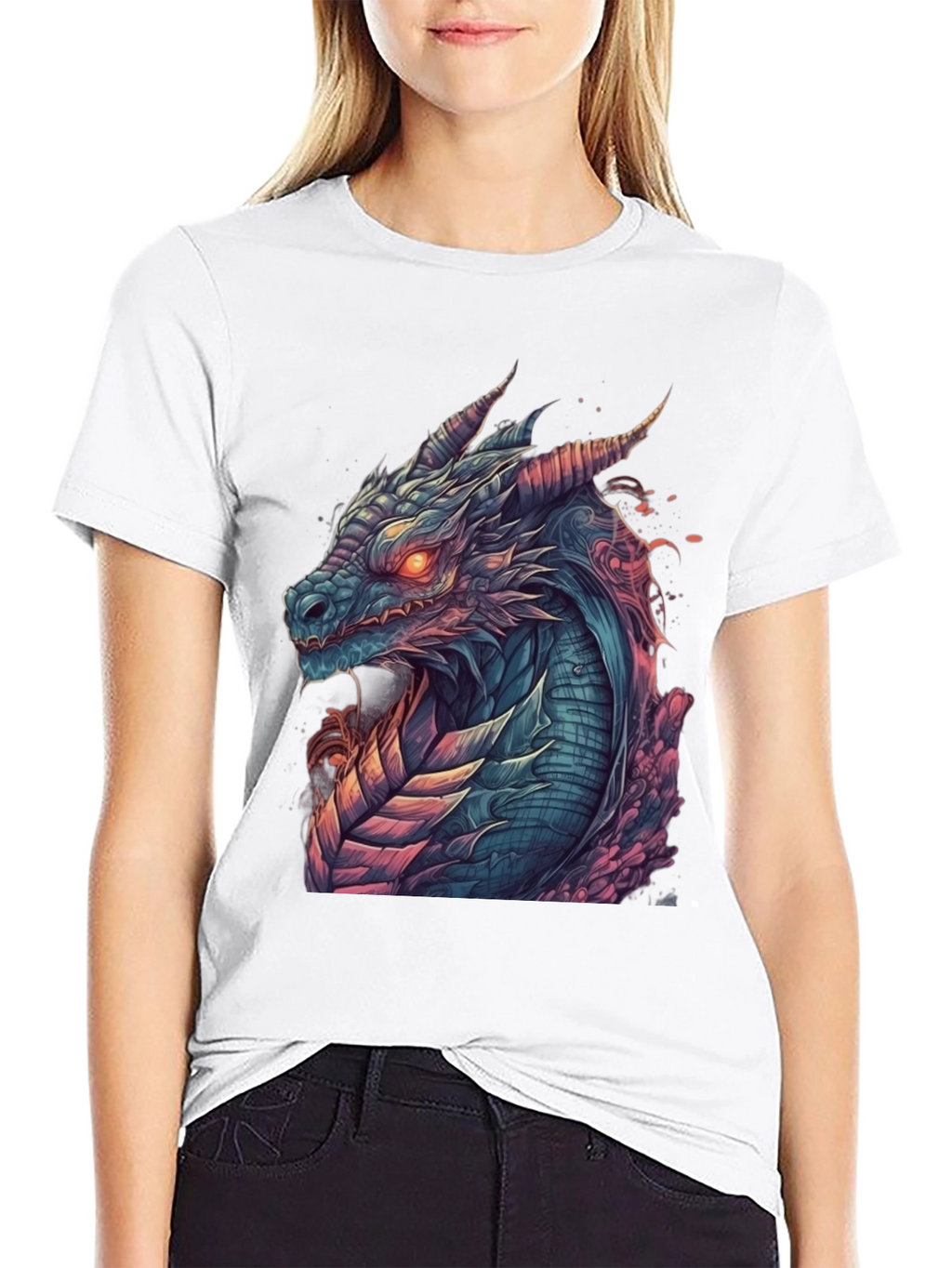 Dragon Graphic Tee - Mens Black T-Shirt