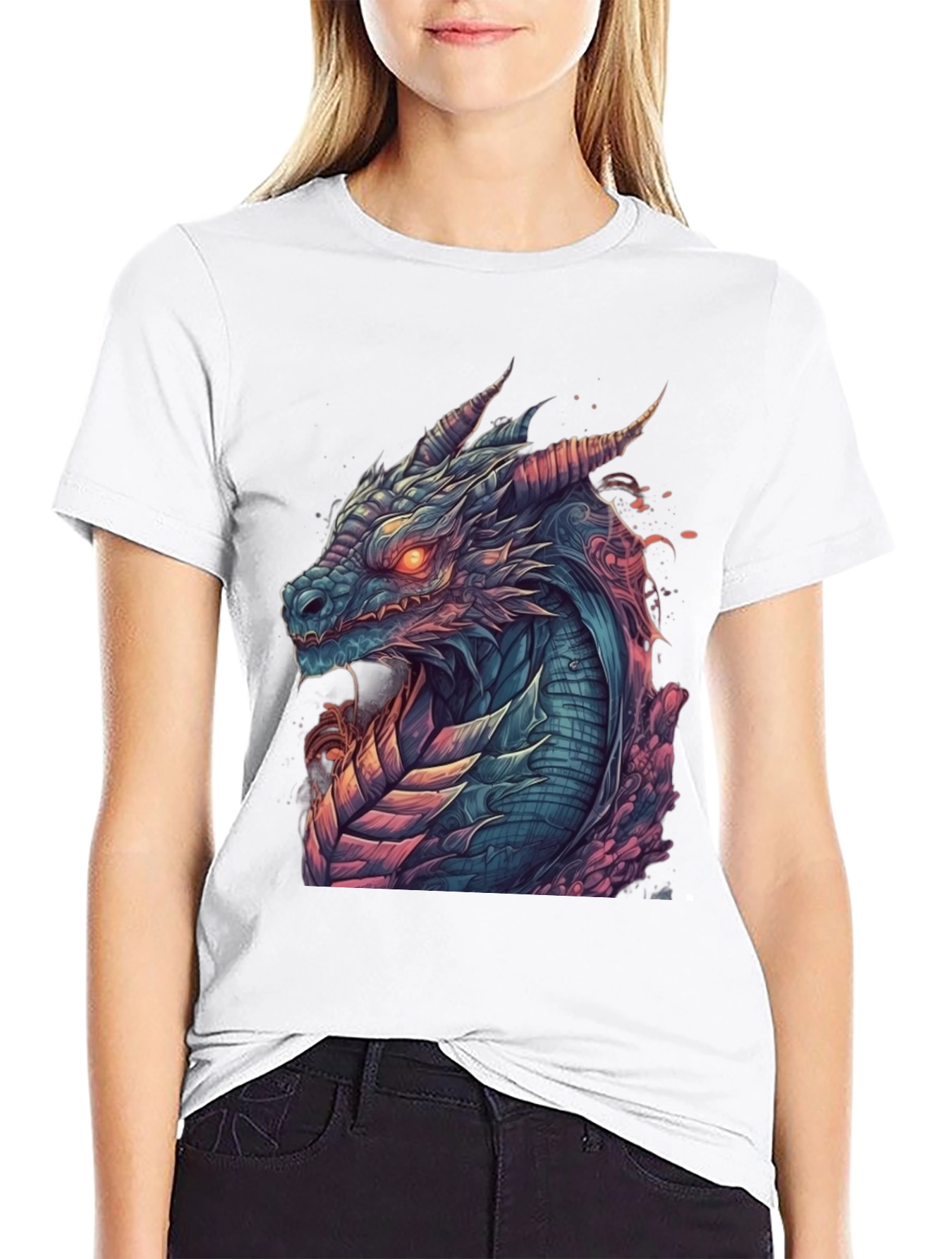 Dragon Graphic Tee - Mens Black T-Shirt