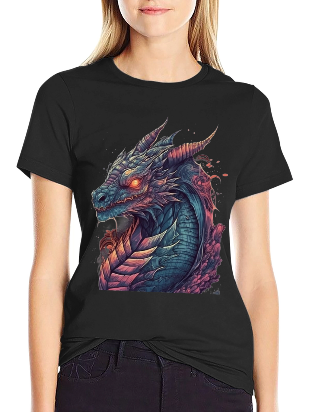 Dragon Graphic Tee - Mens Black T-Shirt