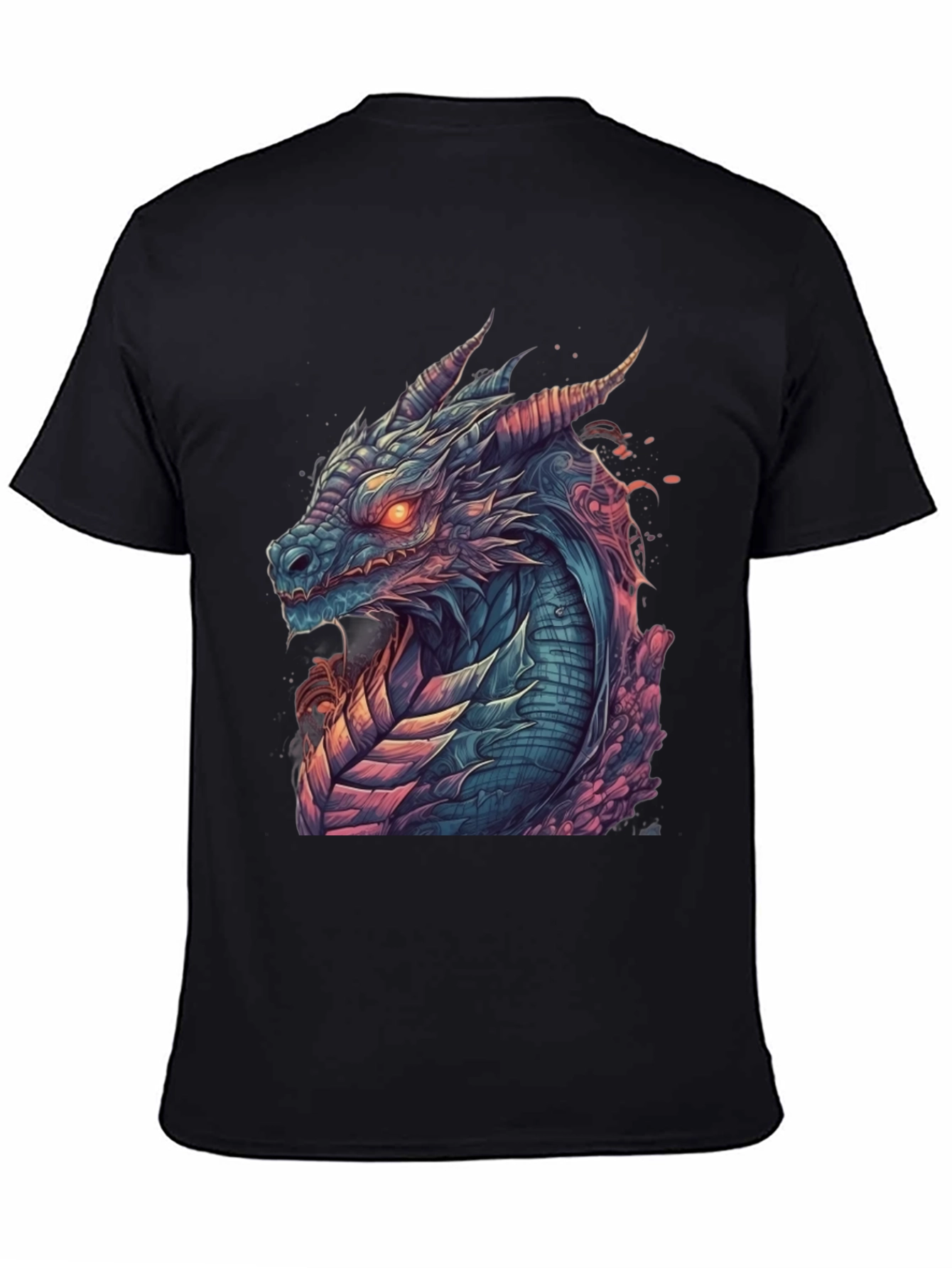 Dragon Graphic Tee - Mens Black T-Shirt